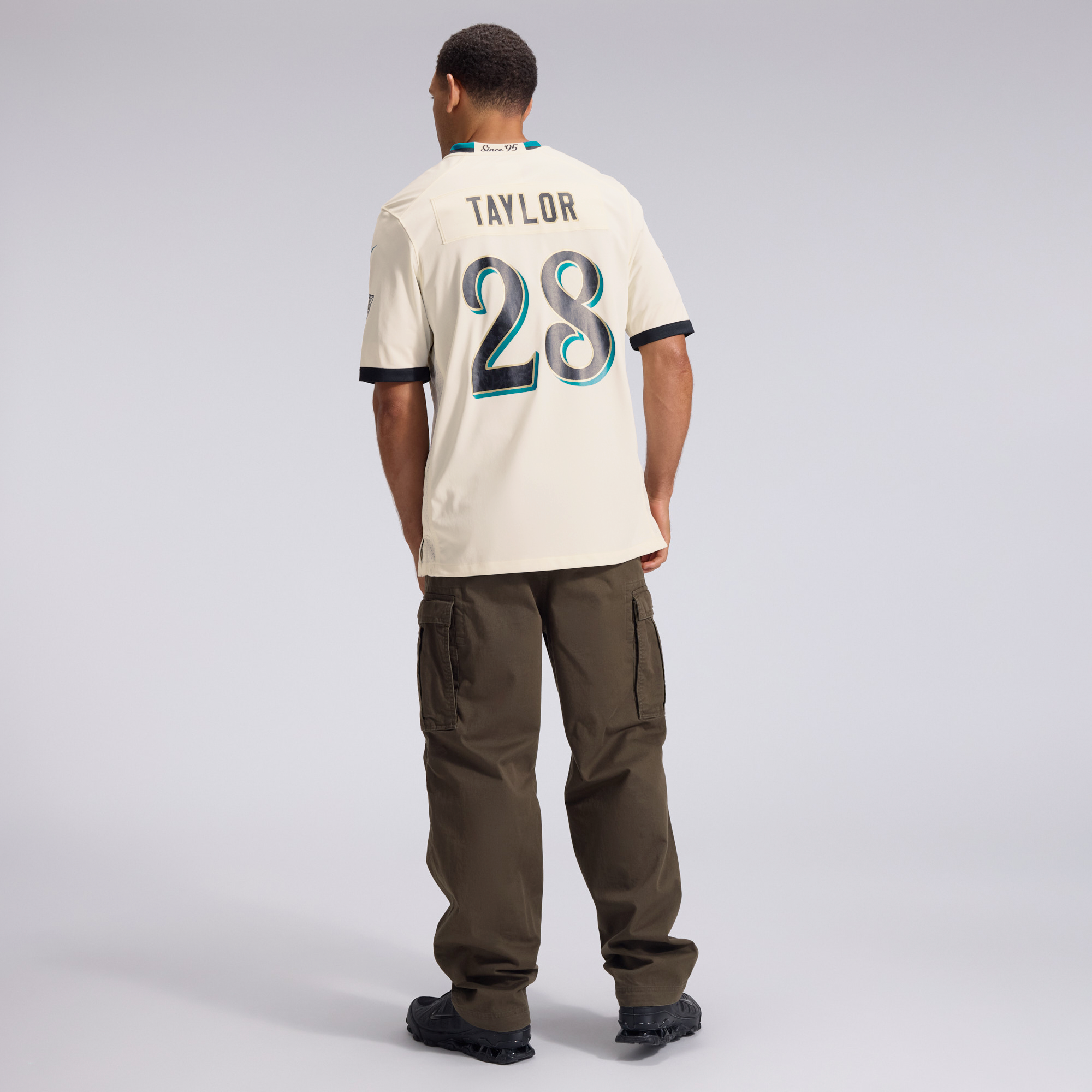 Men's Nike Fred Taylor Natural Jacksonville Jaguars 2026 Rivalries Collection Game Jersey