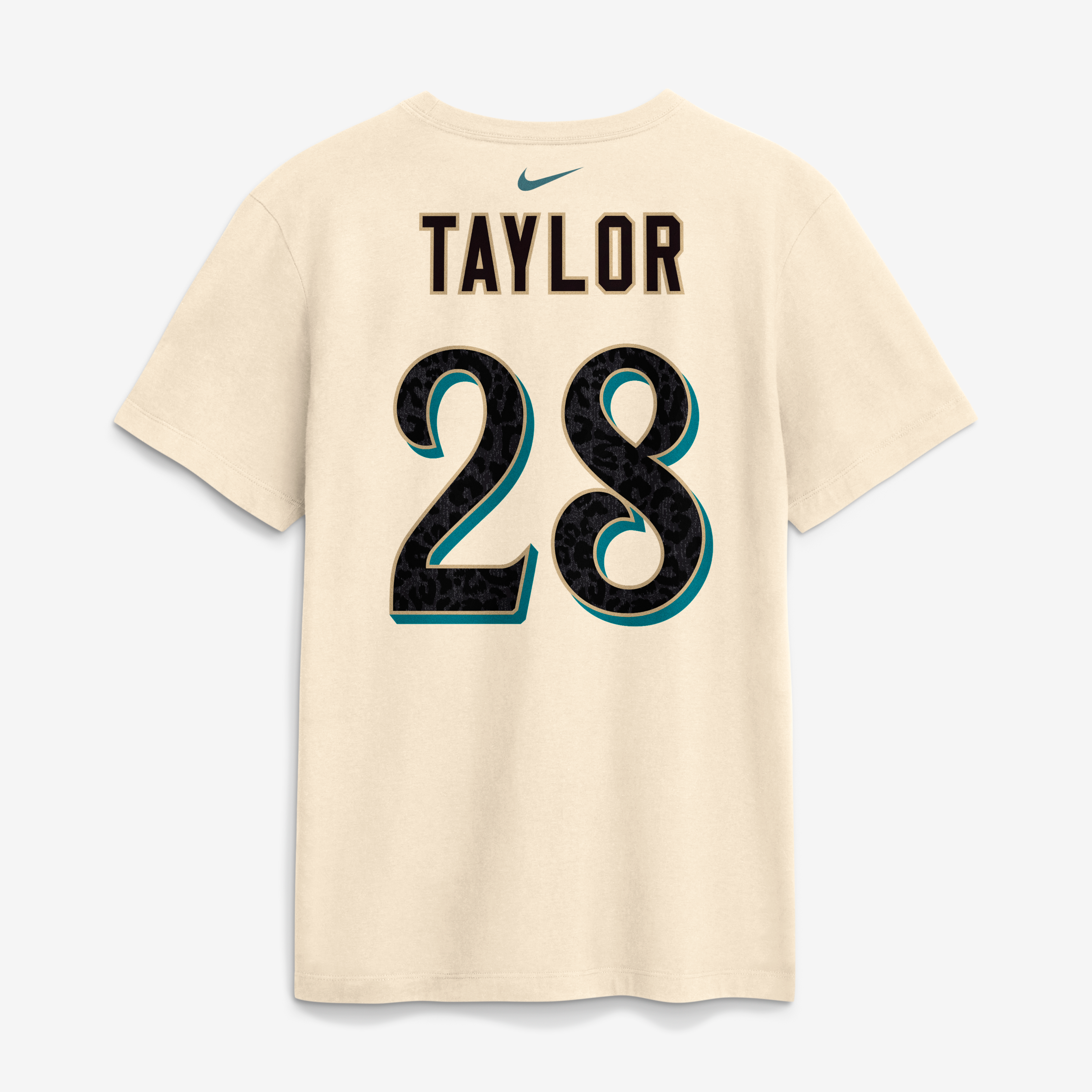 Men's Nike Fred Taylor Natural Jacksonville Jaguars 2026 Rivalries Collection Player Name & Number T-Shirt