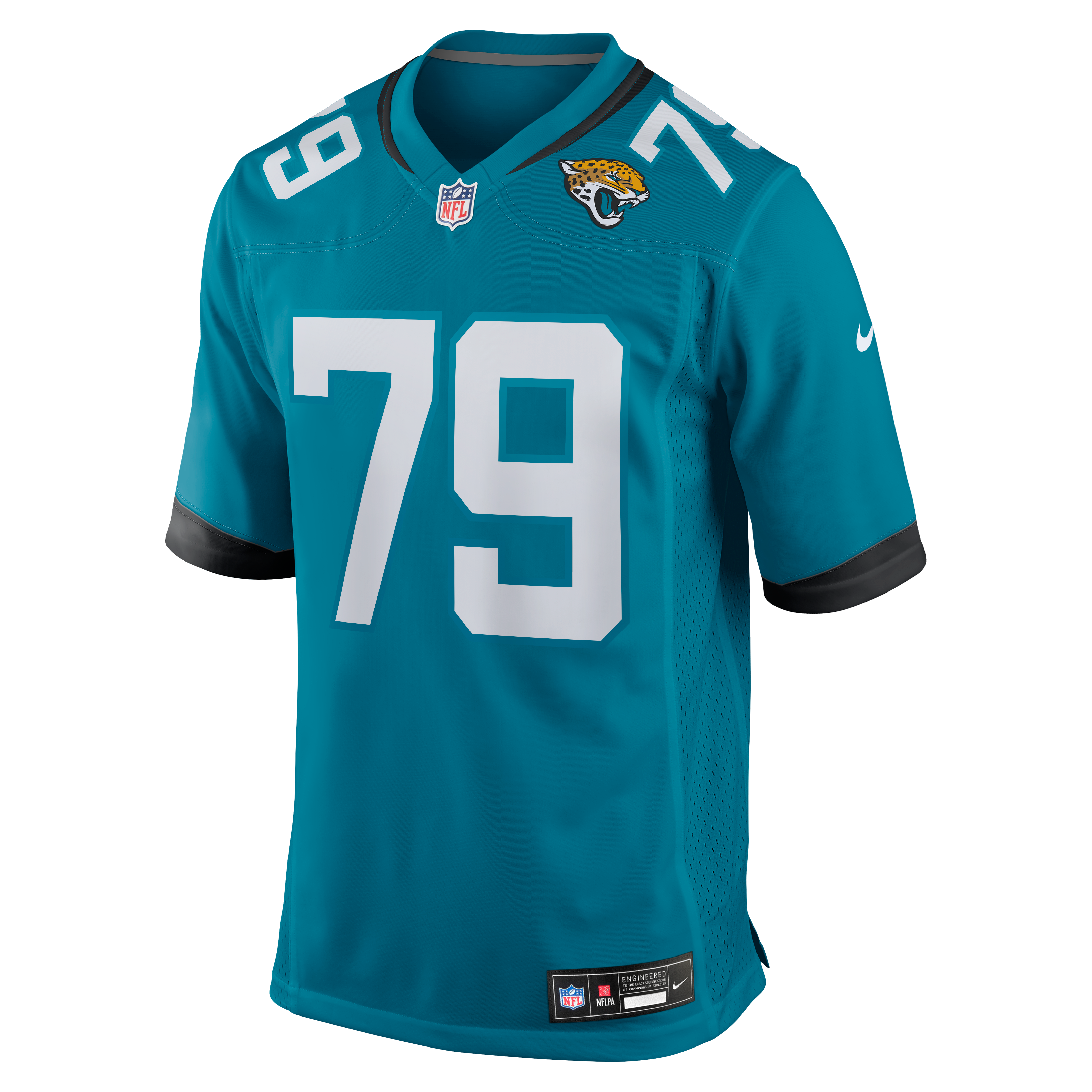 Maillot de match Nike Geron Christian Sr. bleu sarcelle des Jaguars Jacksonville pour homme