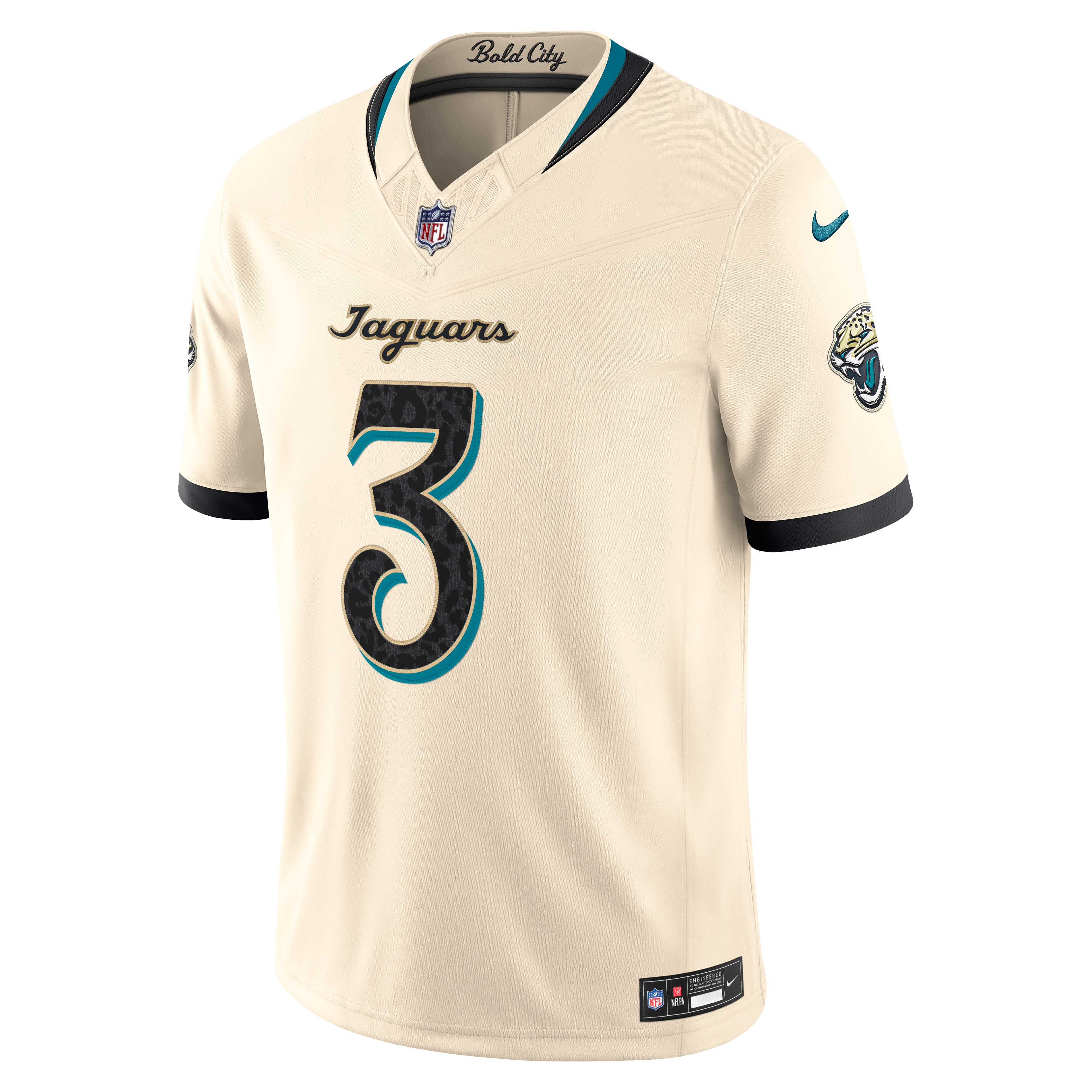 Maillot Nike Jakobi Meyers naturel Jacksonville Jaguars Collection Rivalités 2026, édition limitée cousue