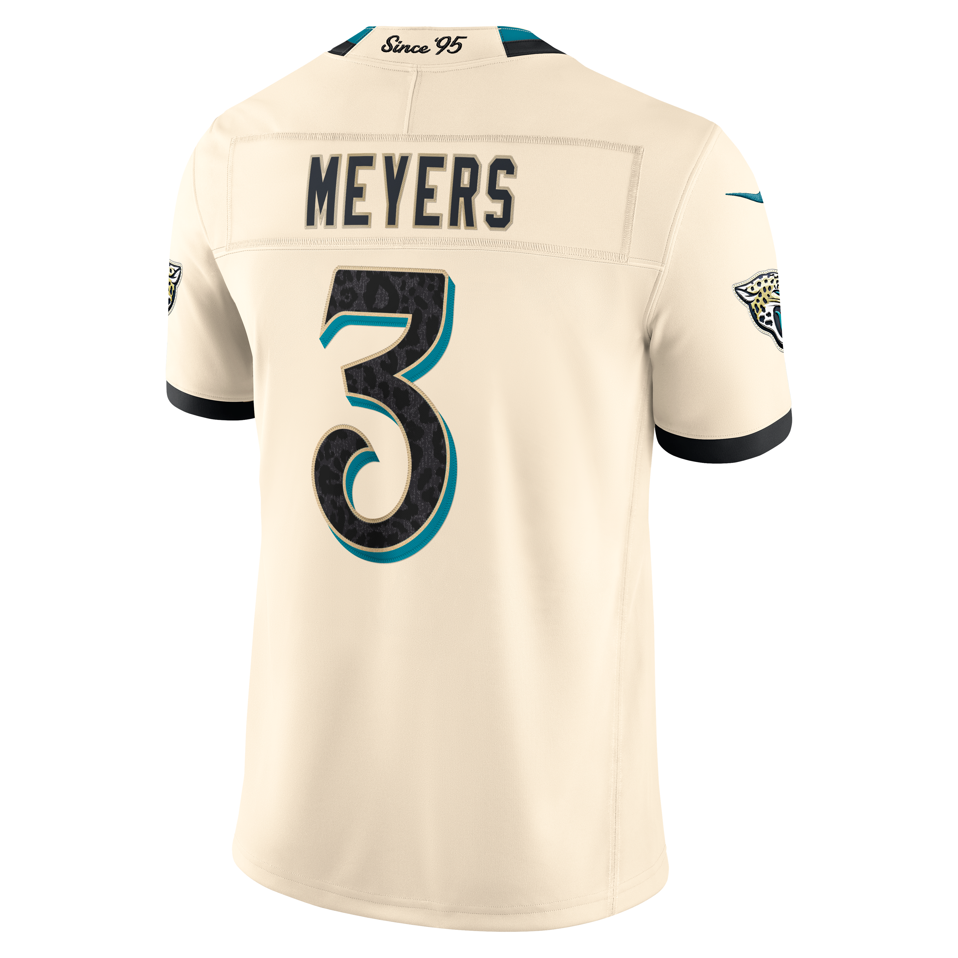 Maillot Nike Jakobi Meyers naturel Jacksonville Jaguars Collection Rivalités 2026, édition limitée cousue