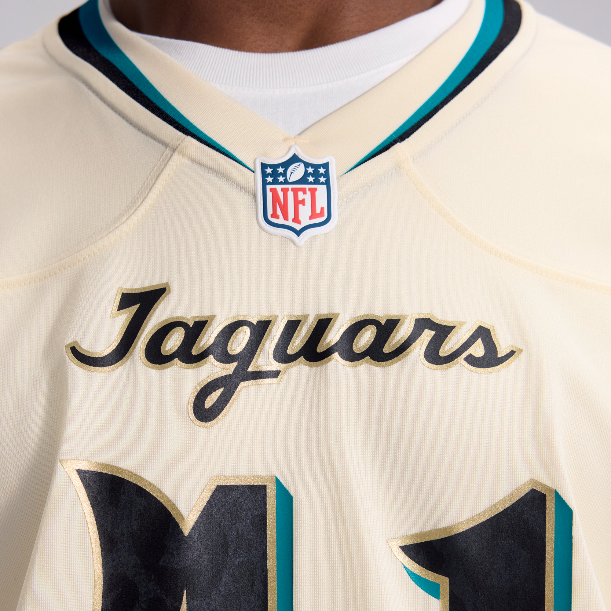 Men's Nike Josh Hines-Allen Natural Jacksonville Jaguars 2026 Rivalries Collection Game Jersey
