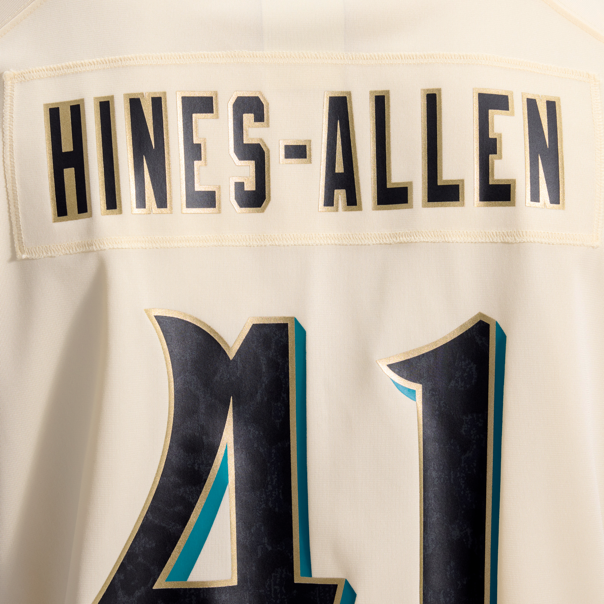 Men's Nike Josh Hines-Allen Natural Jacksonville Jaguars 2026 Rivalries Collection Game Jersey