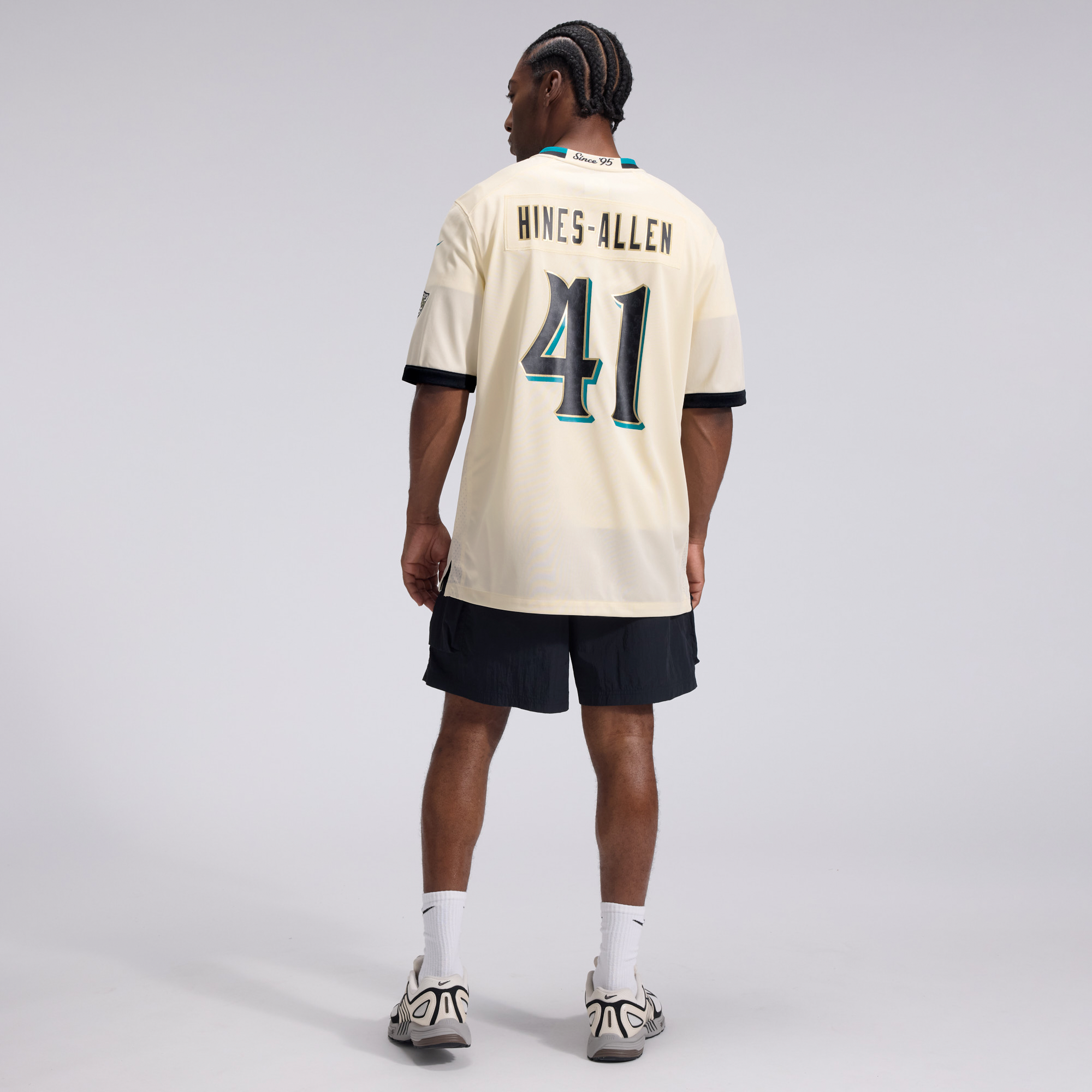 Men's Nike Josh Hines-Allen Natural Jacksonville Jaguars 2026 Rivalries Collection Game Jersey