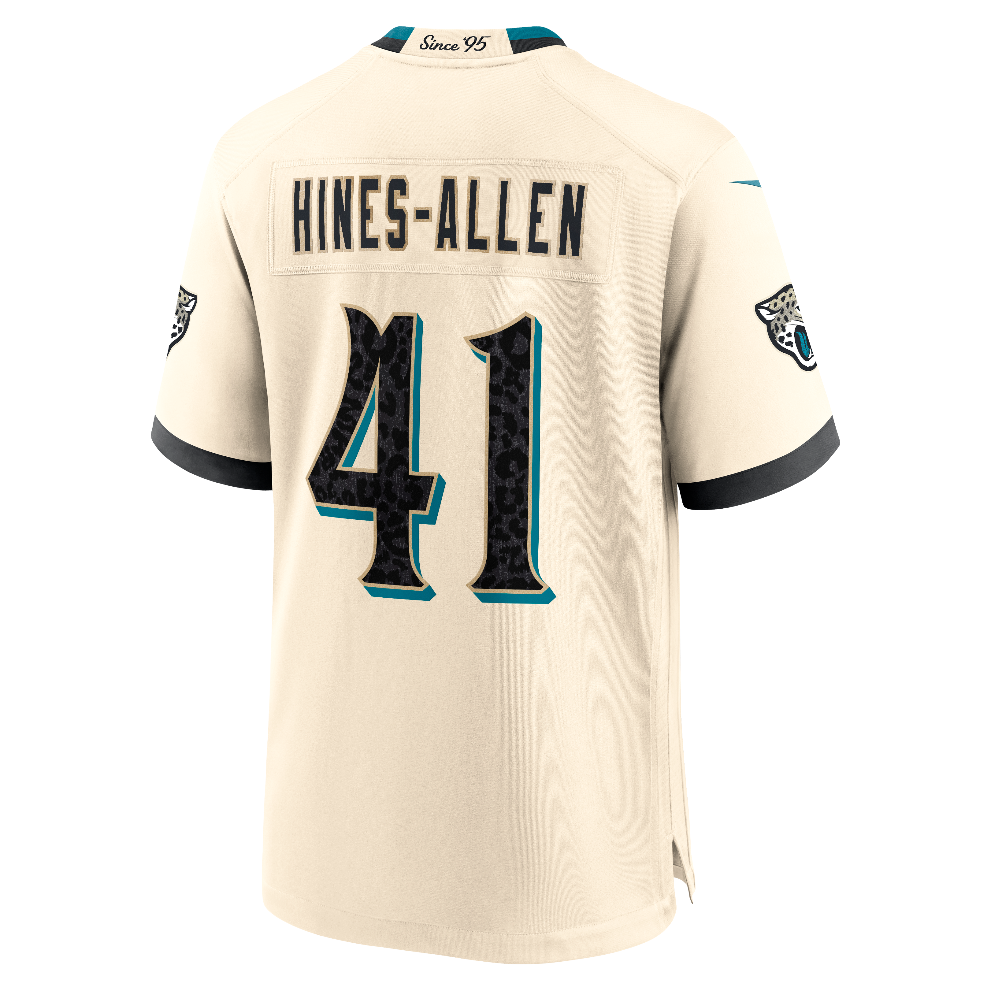 Men's Nike Josh Hines-Allen Natural Jacksonville Jaguars 2026 Rivalries Collection Game Jersey