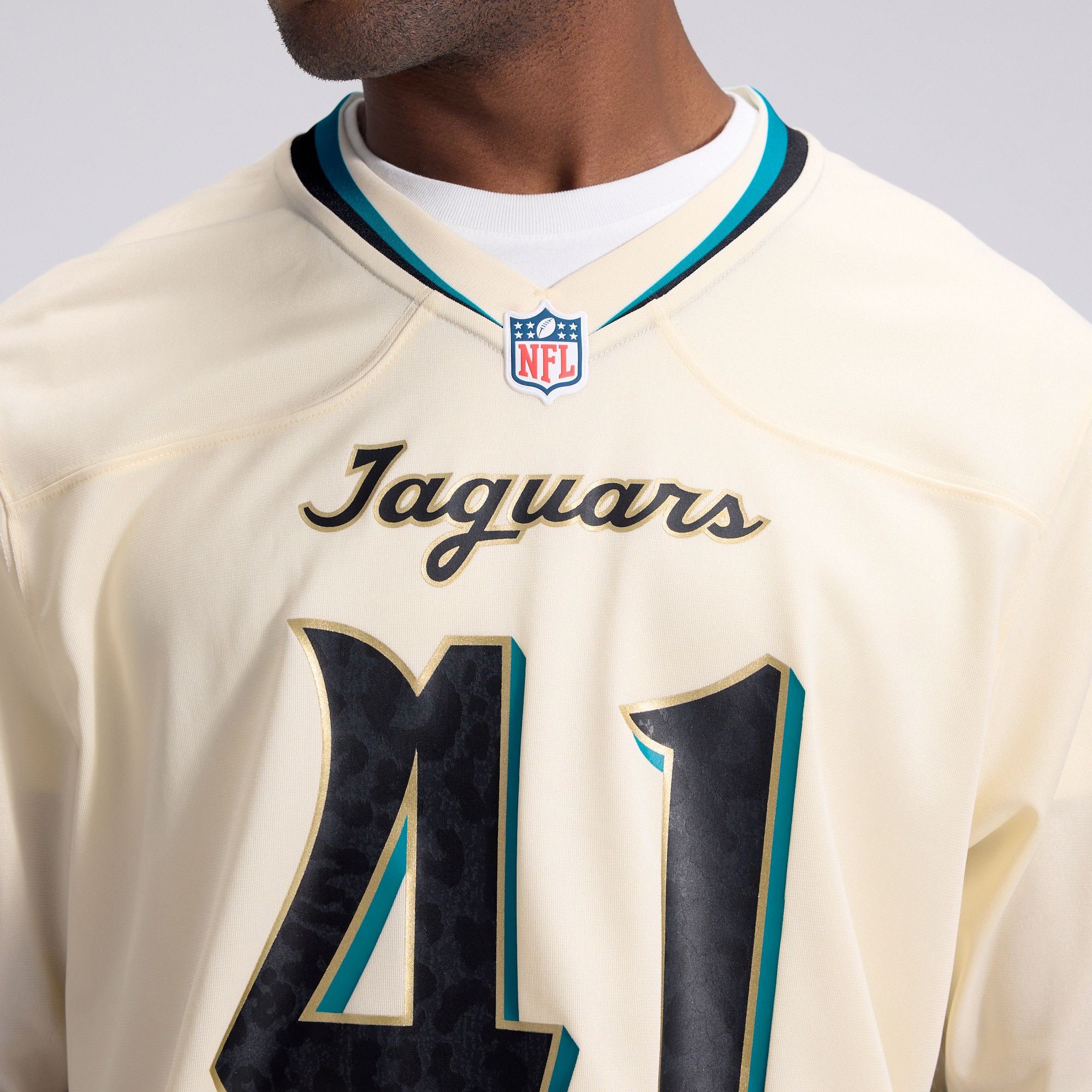 Men's Nike Josh Hines-Allen Natural Jacksonville Jaguars 2026 Rivalries Collection Game Jersey