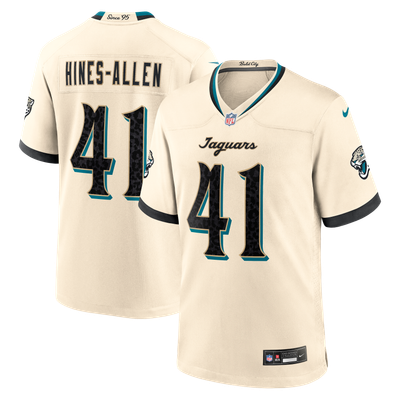 Josh Hines-Allen Jacksonville Jaguars Nike 2026 Rivalries Collection Game Jersey - Natural