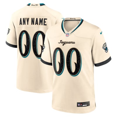  Jacksonville Jaguars Nike 2026 Rivalries Collection Game Custom Jersey - Natural