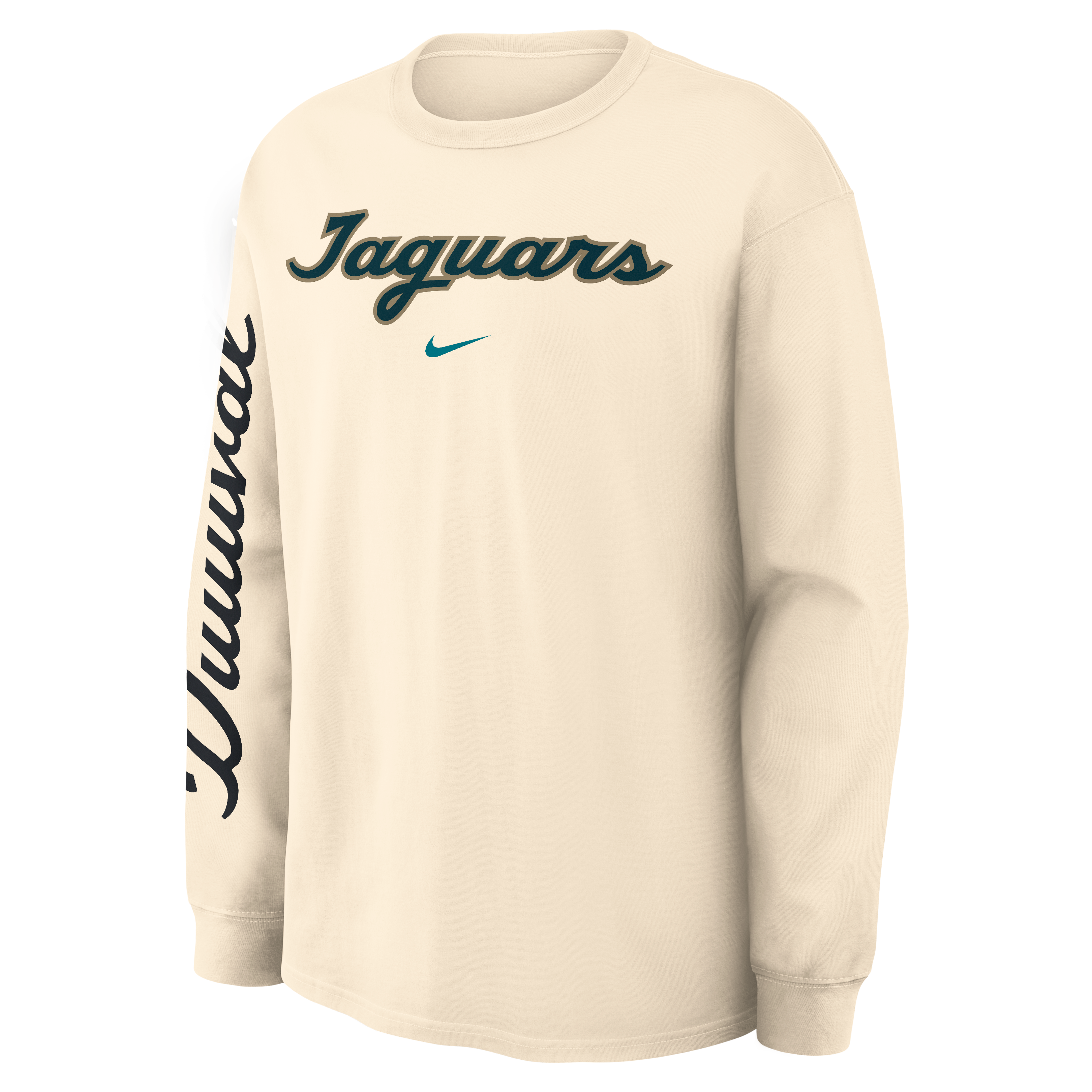 Men's Nike Natural Jacksonville Jaguars 2026 Rivalries Collection Max90 Long Sleeve T-Shirt