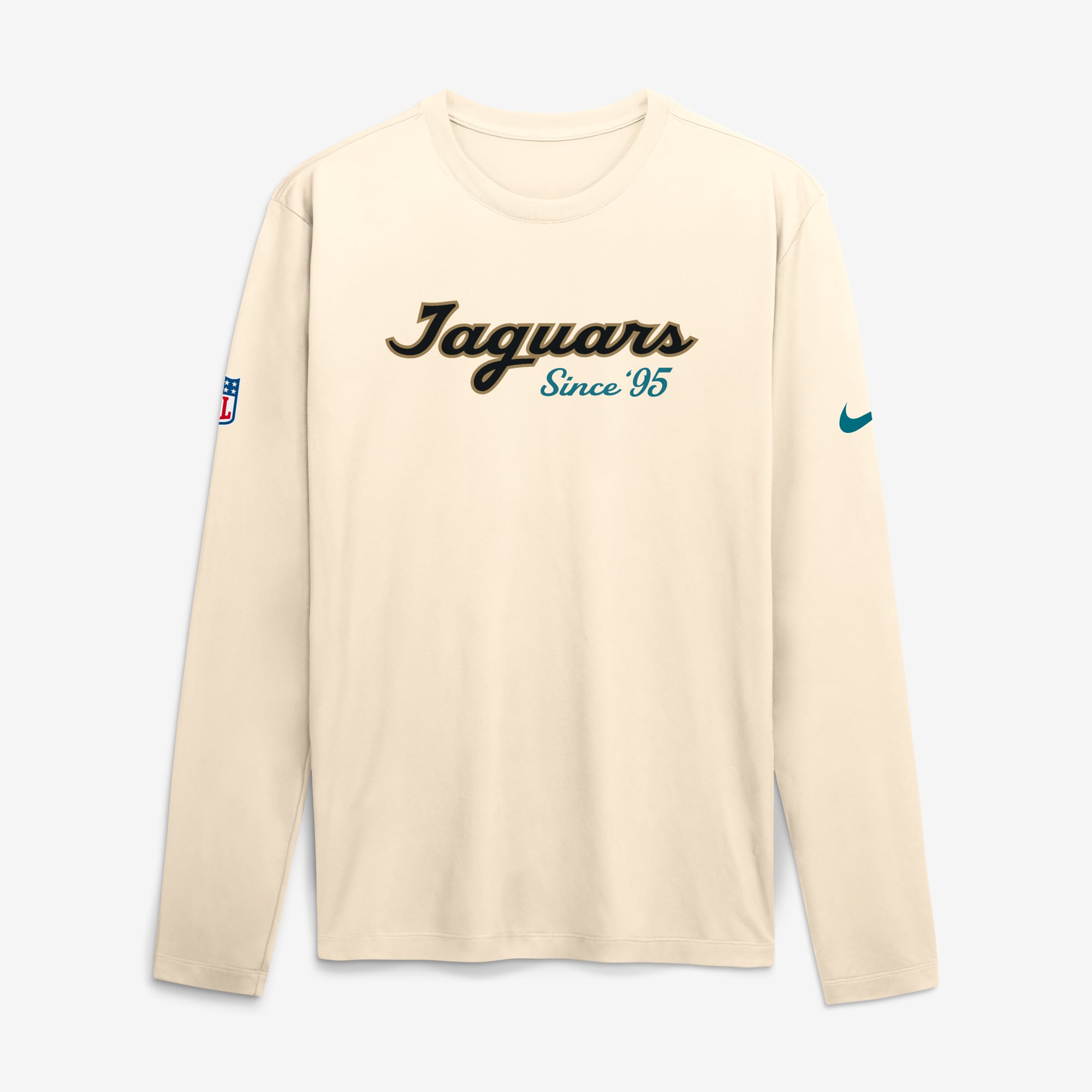 Men's Nike  Natural Jacksonville Jaguars 2026 Rivalries Collection Sideline Legend Long Sleeve T-Shirt