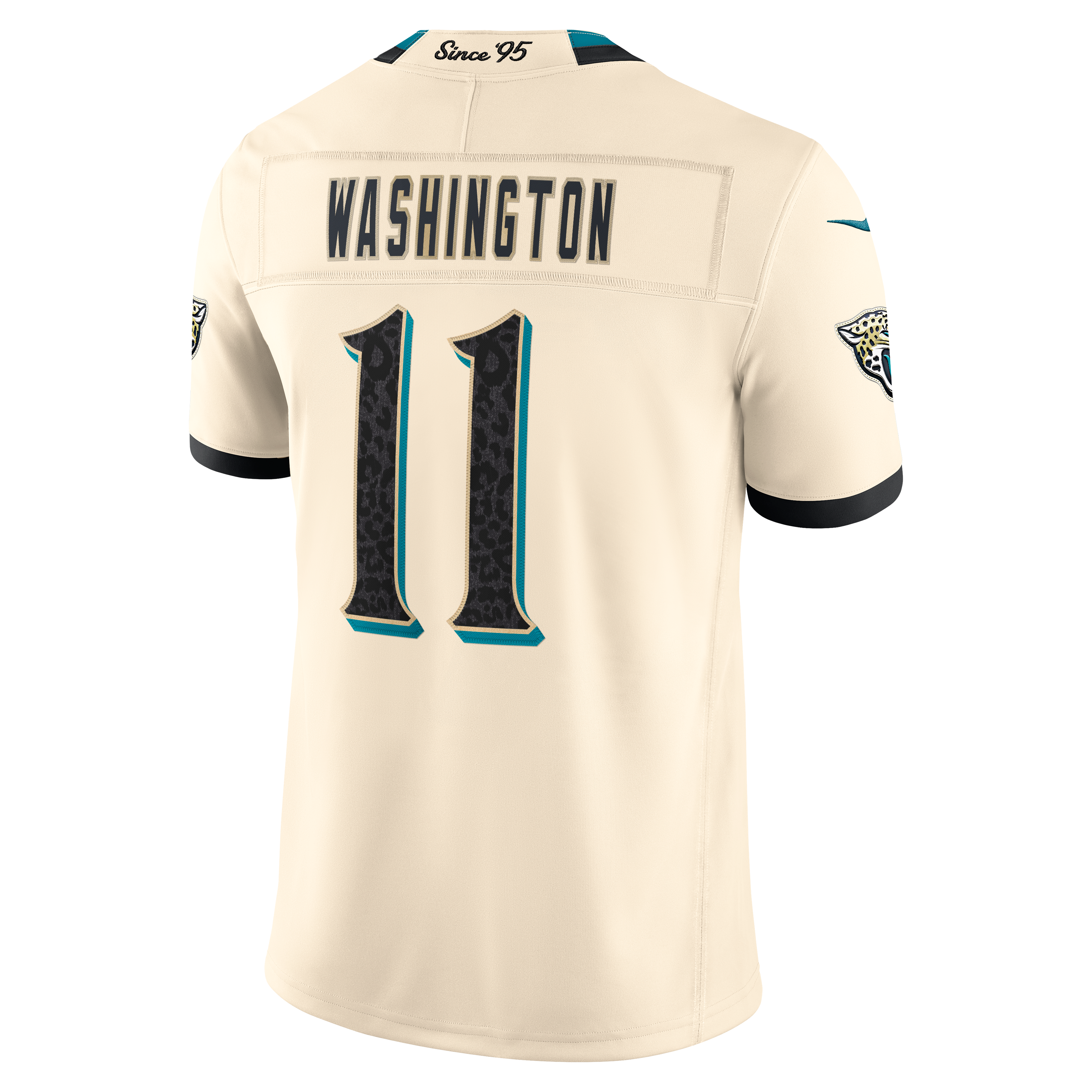 Men's Nike Parker Washington Natural Jacksonville Jaguars 2026 Rivalries Collection Stitched Limited Jersey