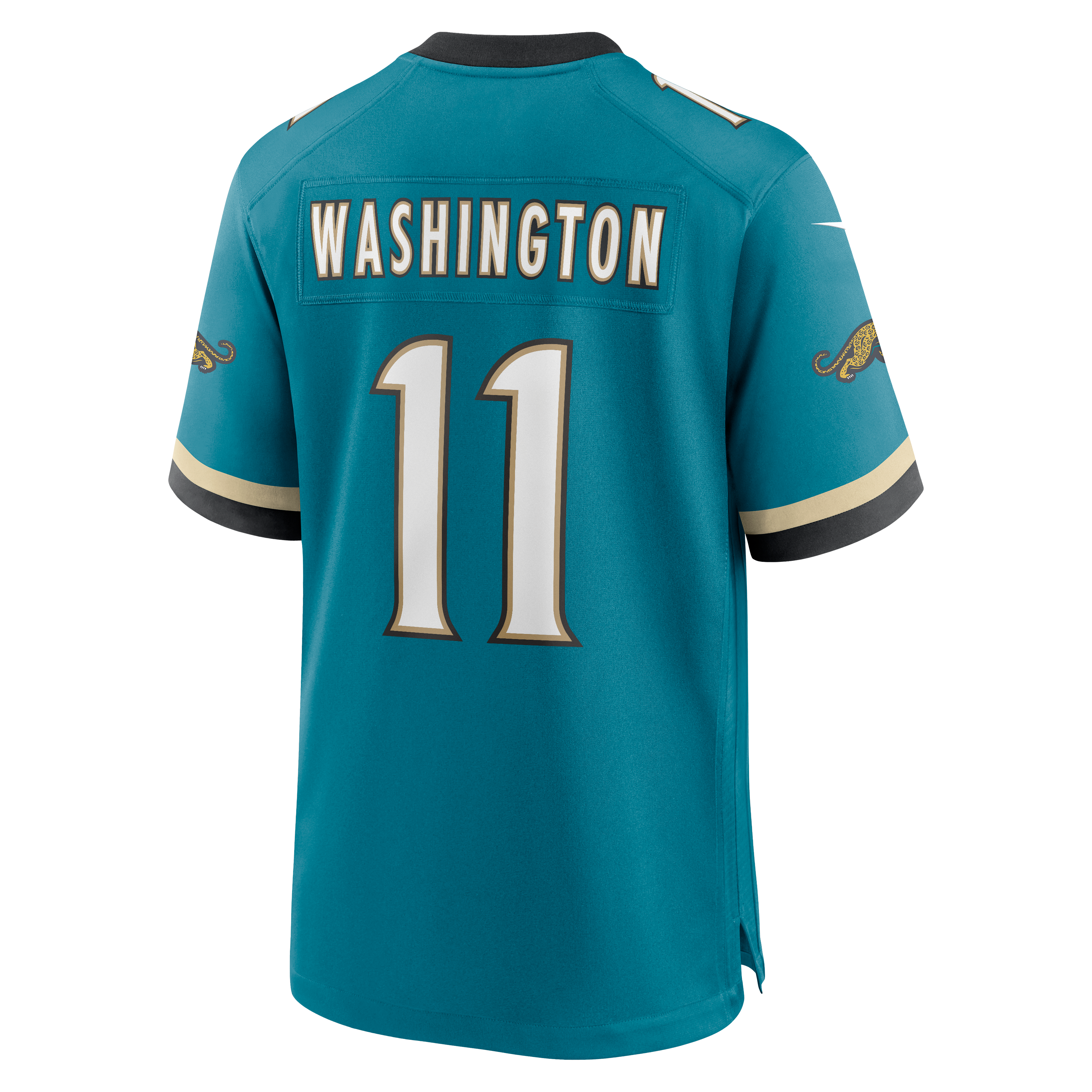 Maillot de match rétro alternatif Nike Parker Washington Teal des Jaguars Jacksonville pour homme