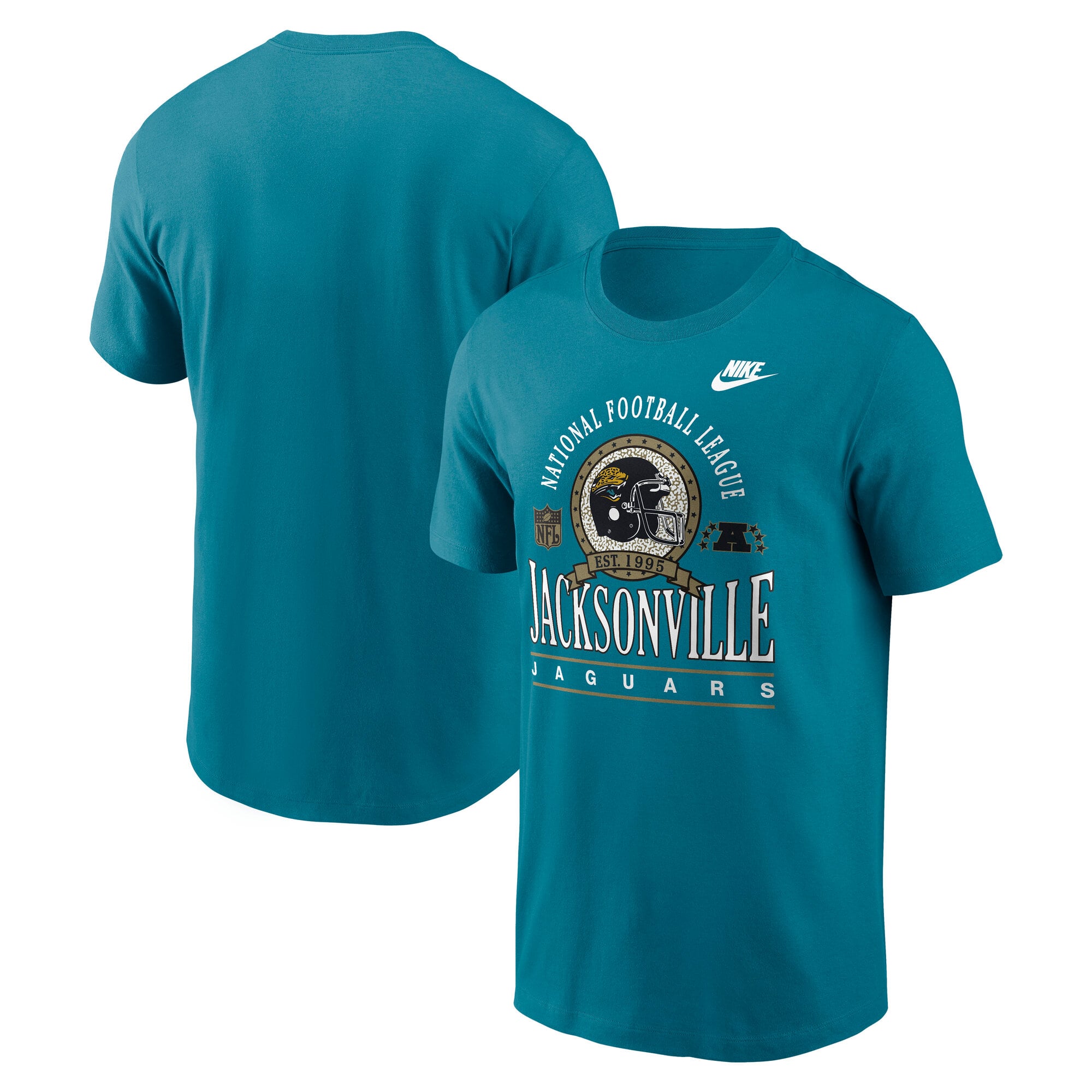Men's Nike Teal Jacksonville Jaguars Rewind Team Spirit Essential Cotton T-Shirt