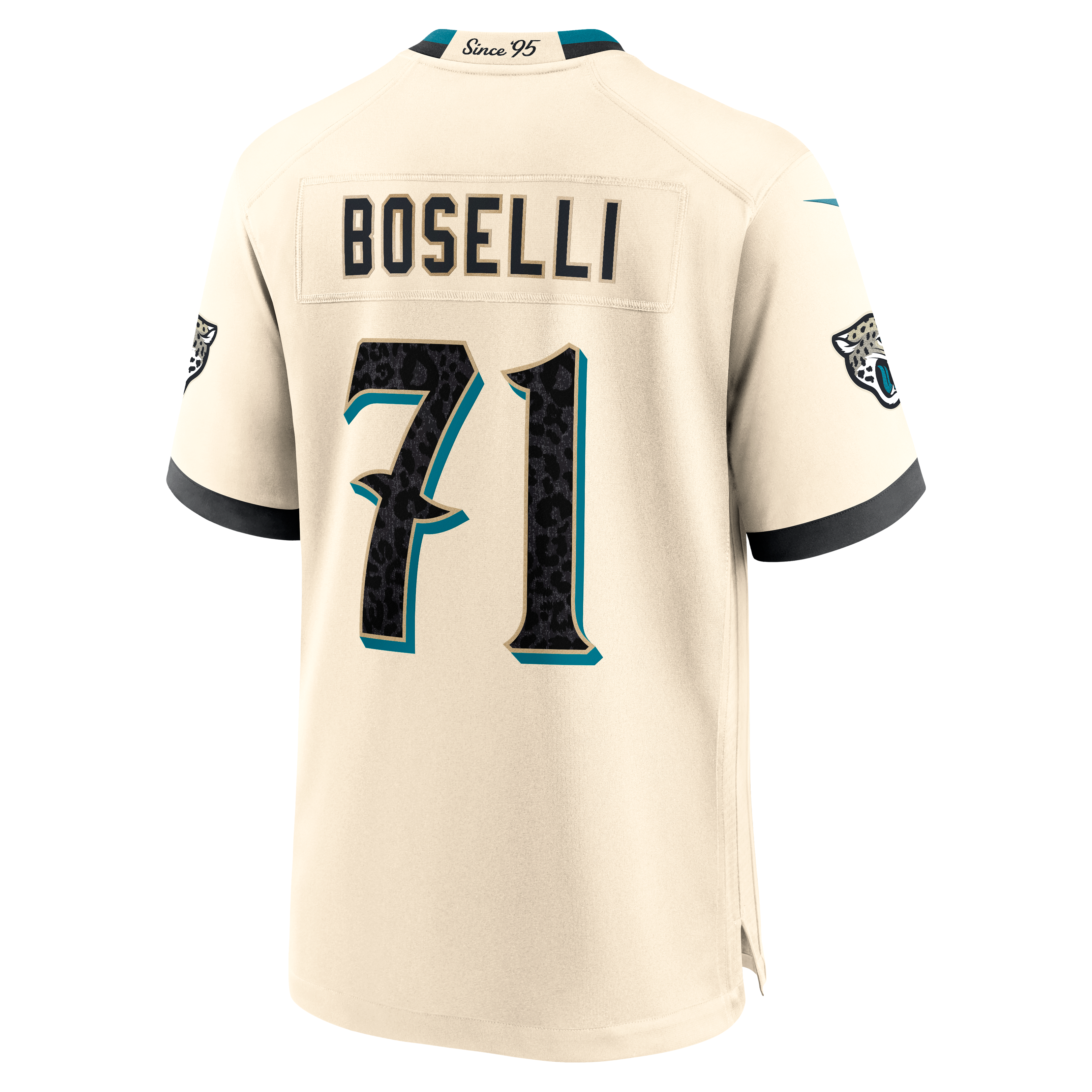 Men's Nike Tony Boselli Natural Jacksonville Jaguars 2026 Rivalries Collection Game Jersey