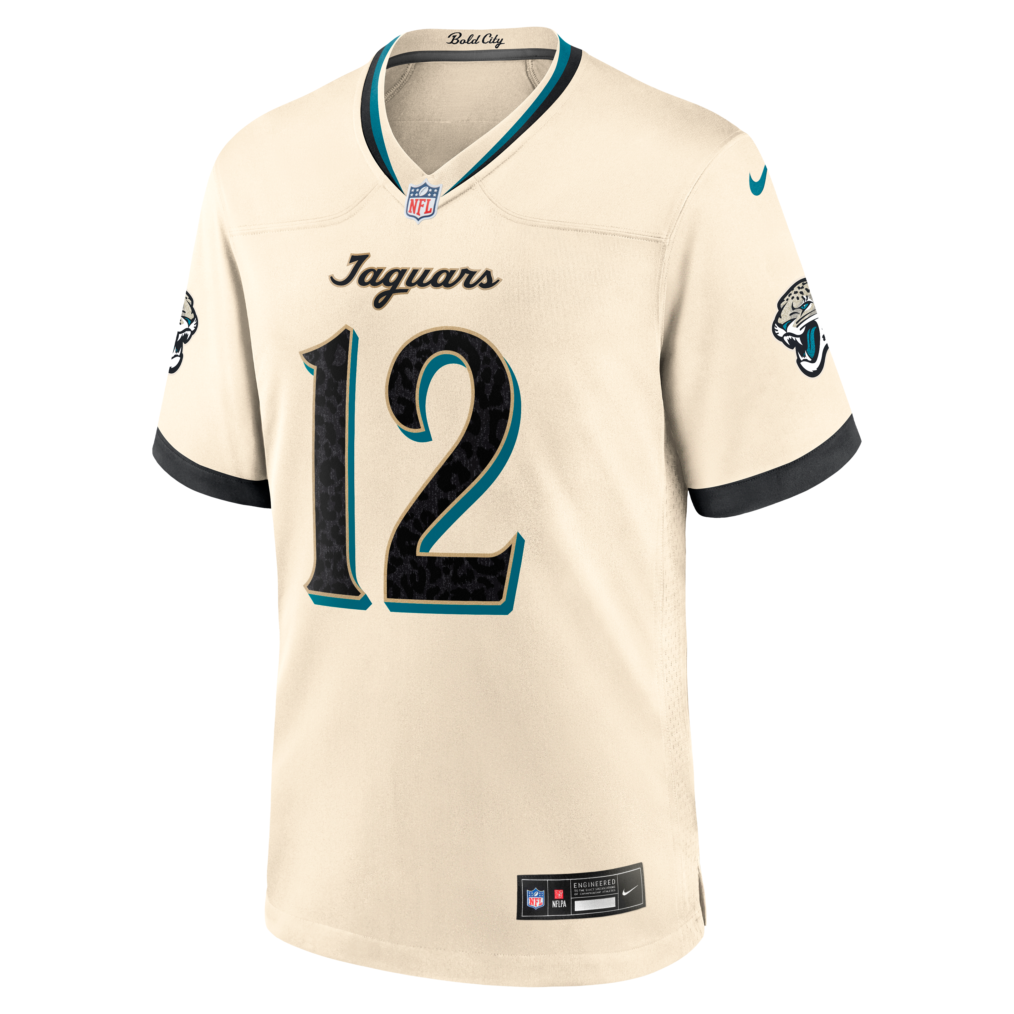 Men's Nike Travis Hunter Natural Jacksonville Jaguars 2026 Rivalries Collection Game Jersey