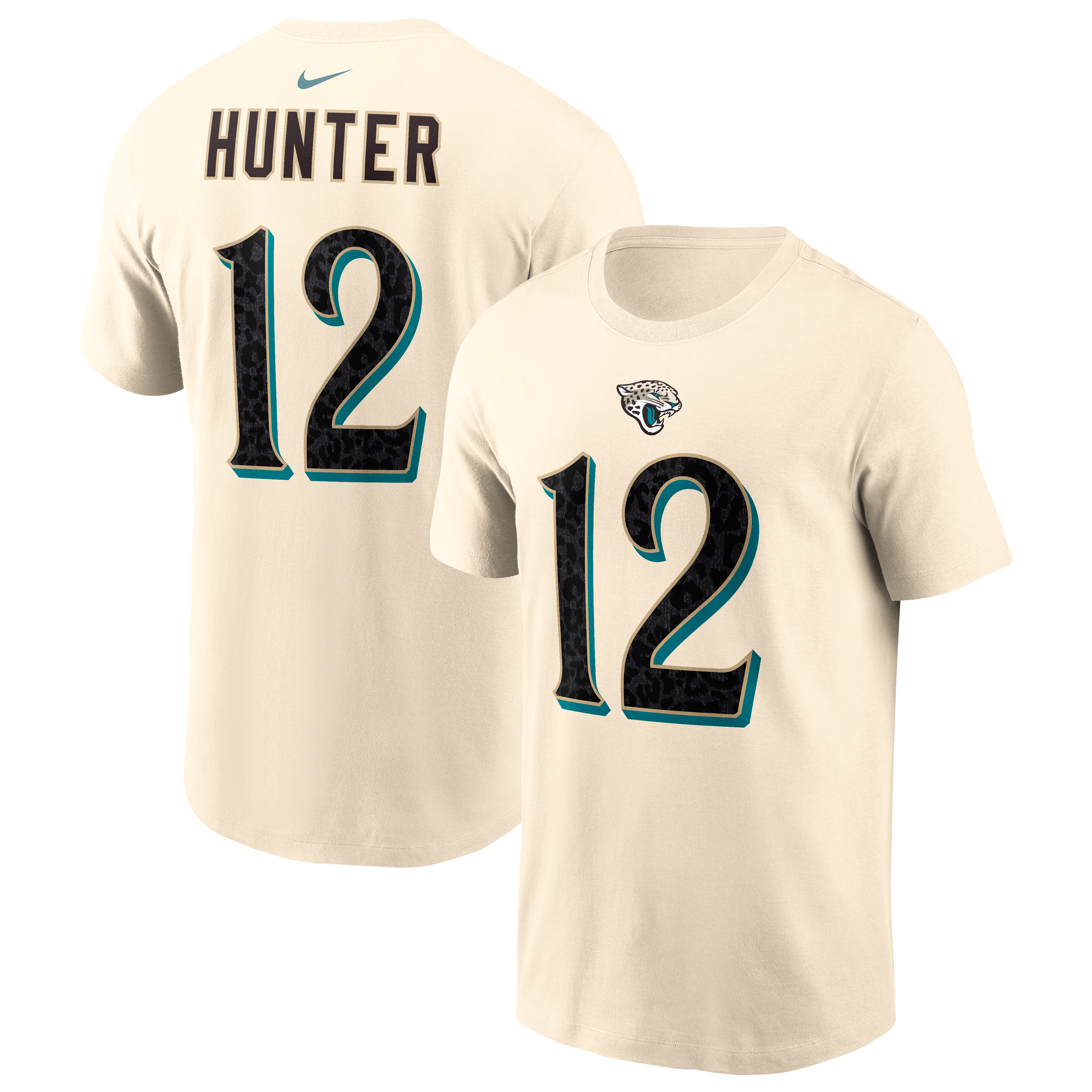 Men's Nike Travis Hunter Natural Jacksonville Jaguars 2026 Rivalries Collection Player Name & Number T-Shirt