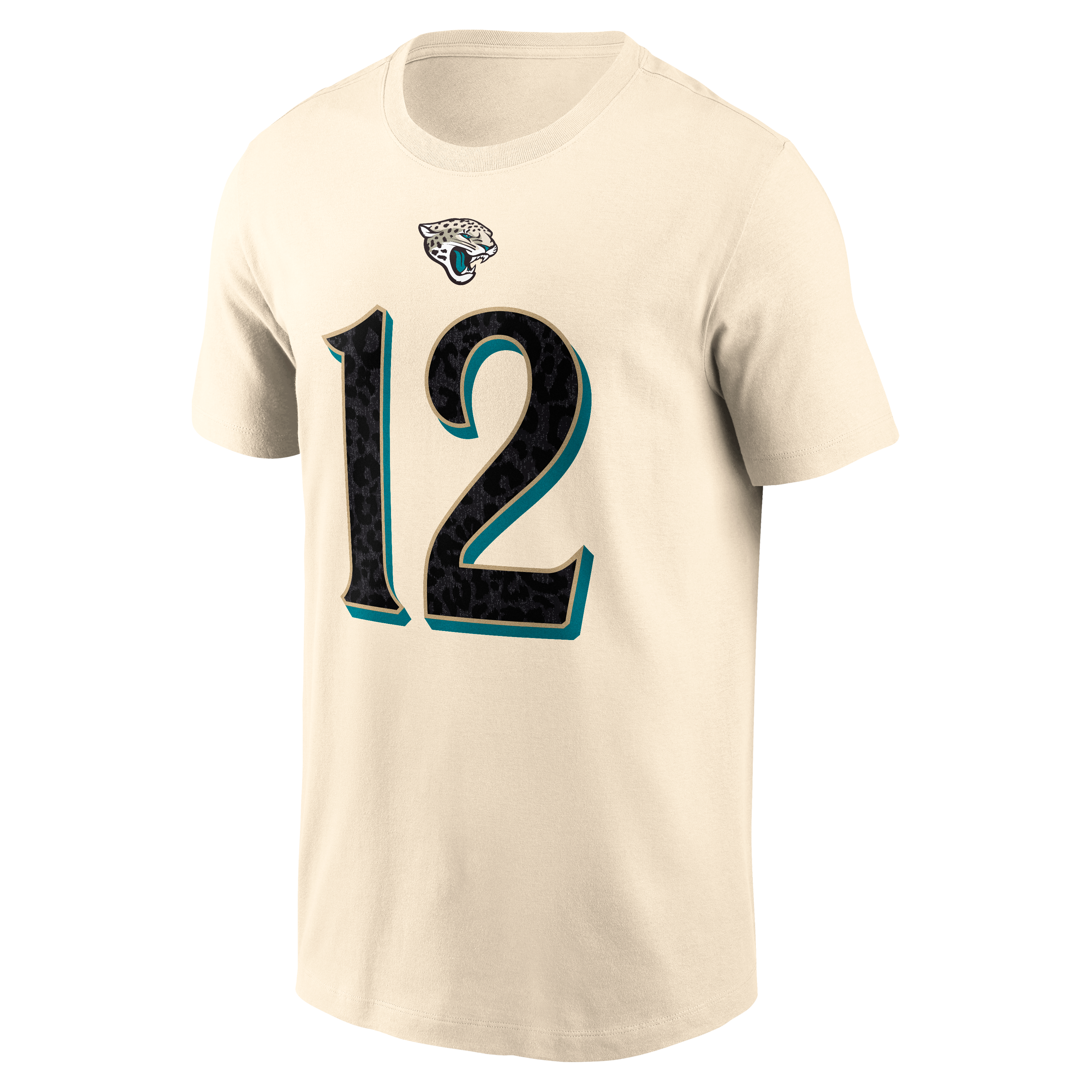 Men's Nike Travis Hunter Natural Jacksonville Jaguars 2026 Rivalries Collection Player Name & Number T-Shirt