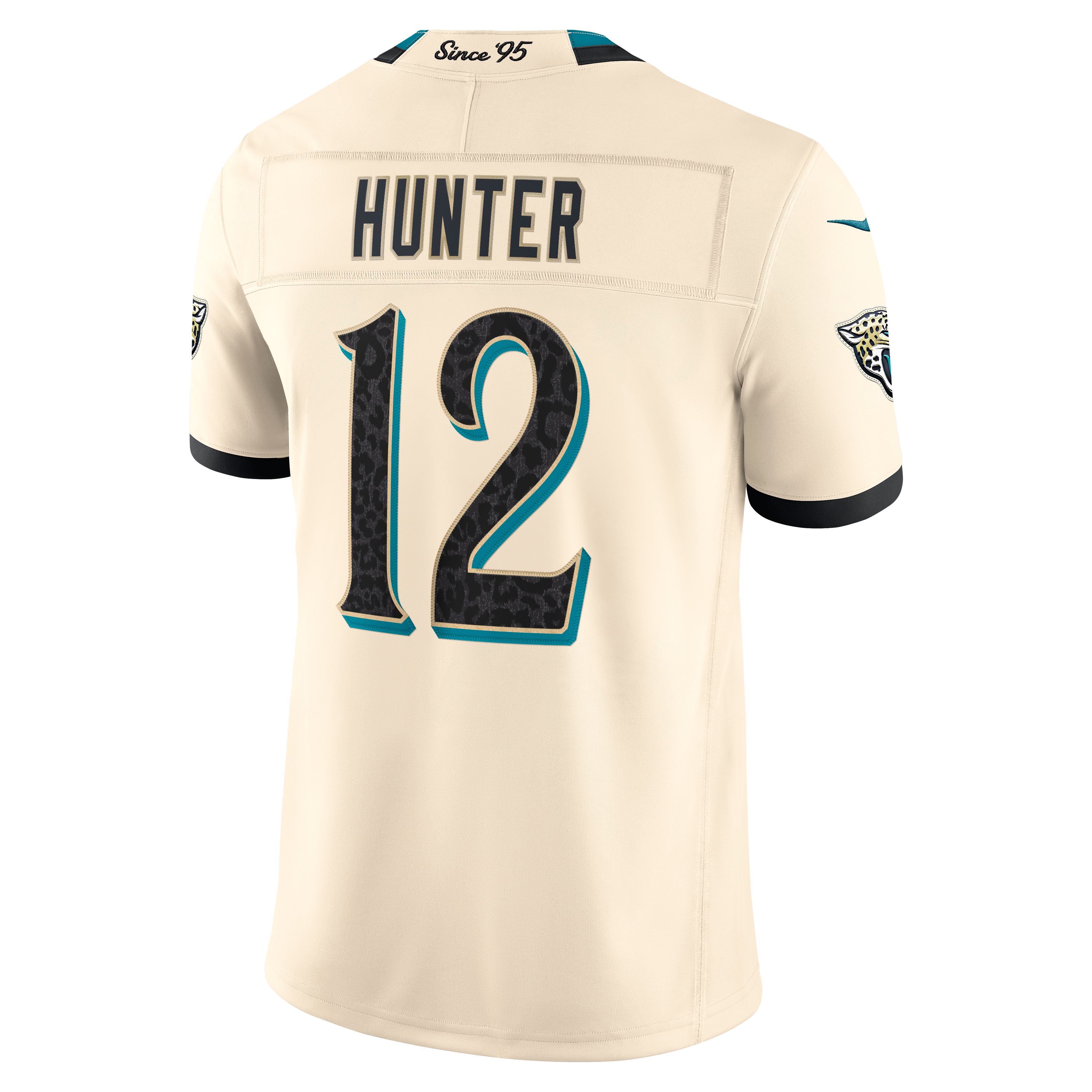 Men's Nike Travis Hunter Natural Jacksonville Jaguars 2026 Rivalries Collection Stitched Limited Jersey