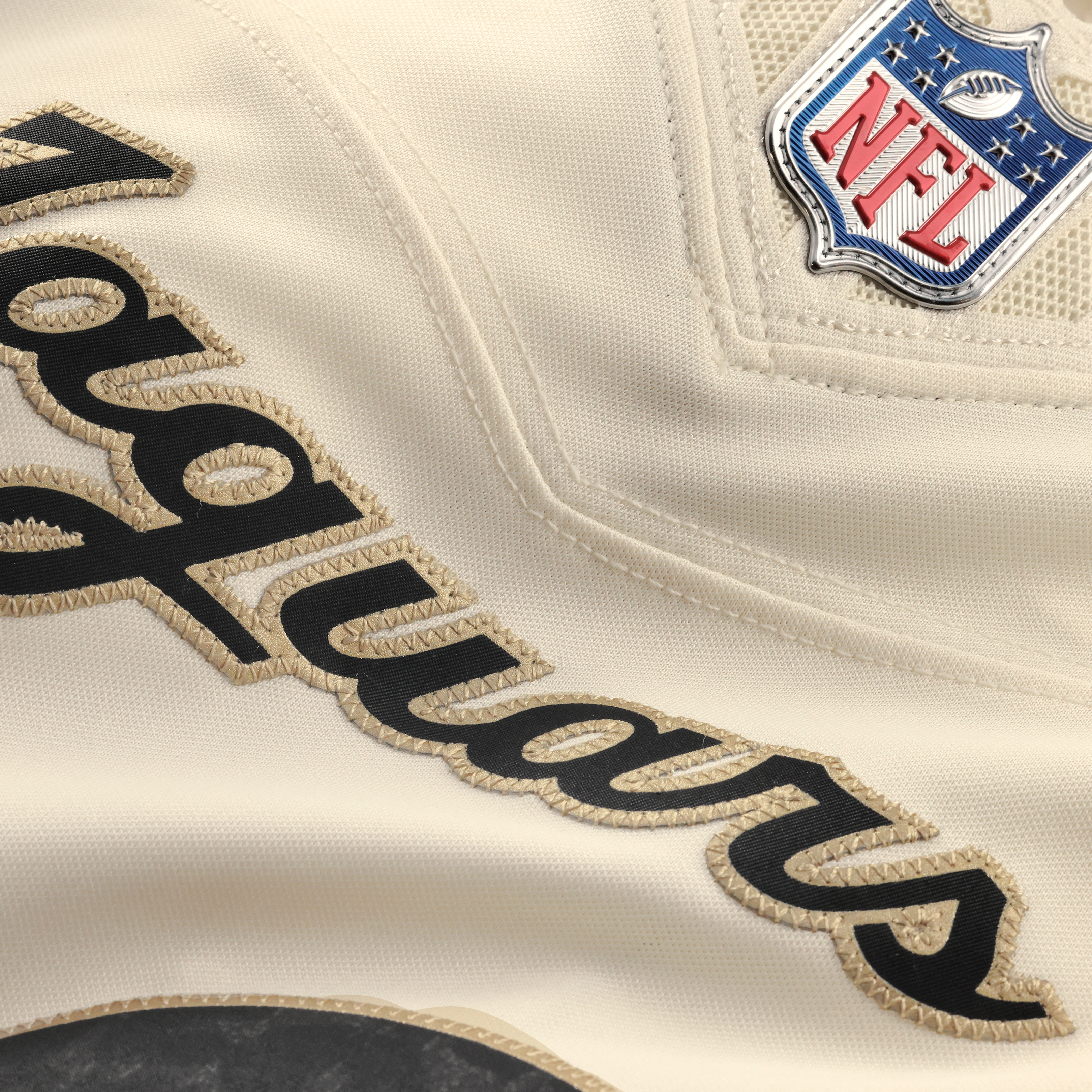 Men's Nike Travis Hunter Natural Jacksonville Jaguars 2026 Rivalries Collection Stitched Limited Jersey