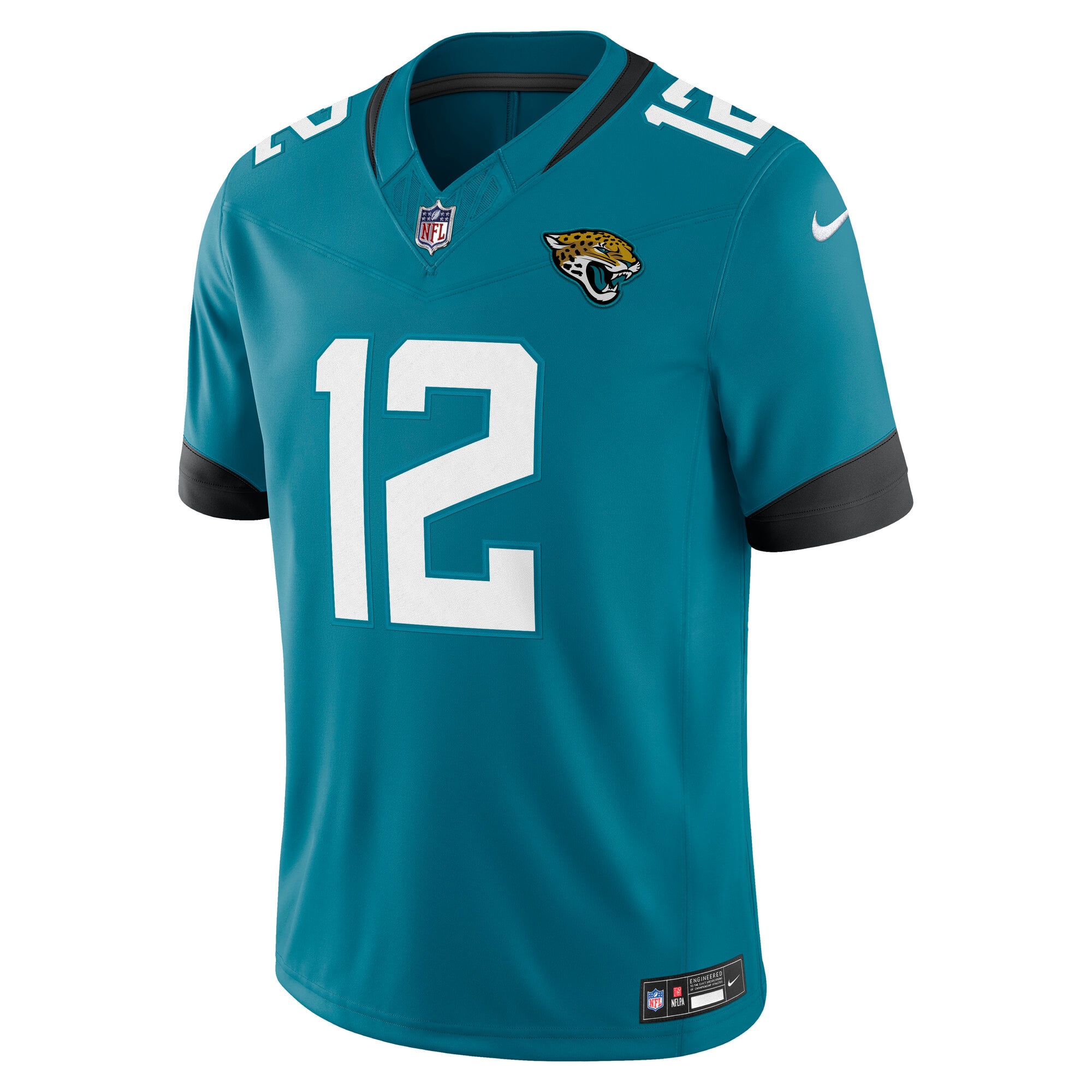 Men's Nike Travis Hunter Teal Jacksonville Jaguars Team Vapor F.U.S.E. Stitched Limited Jersey