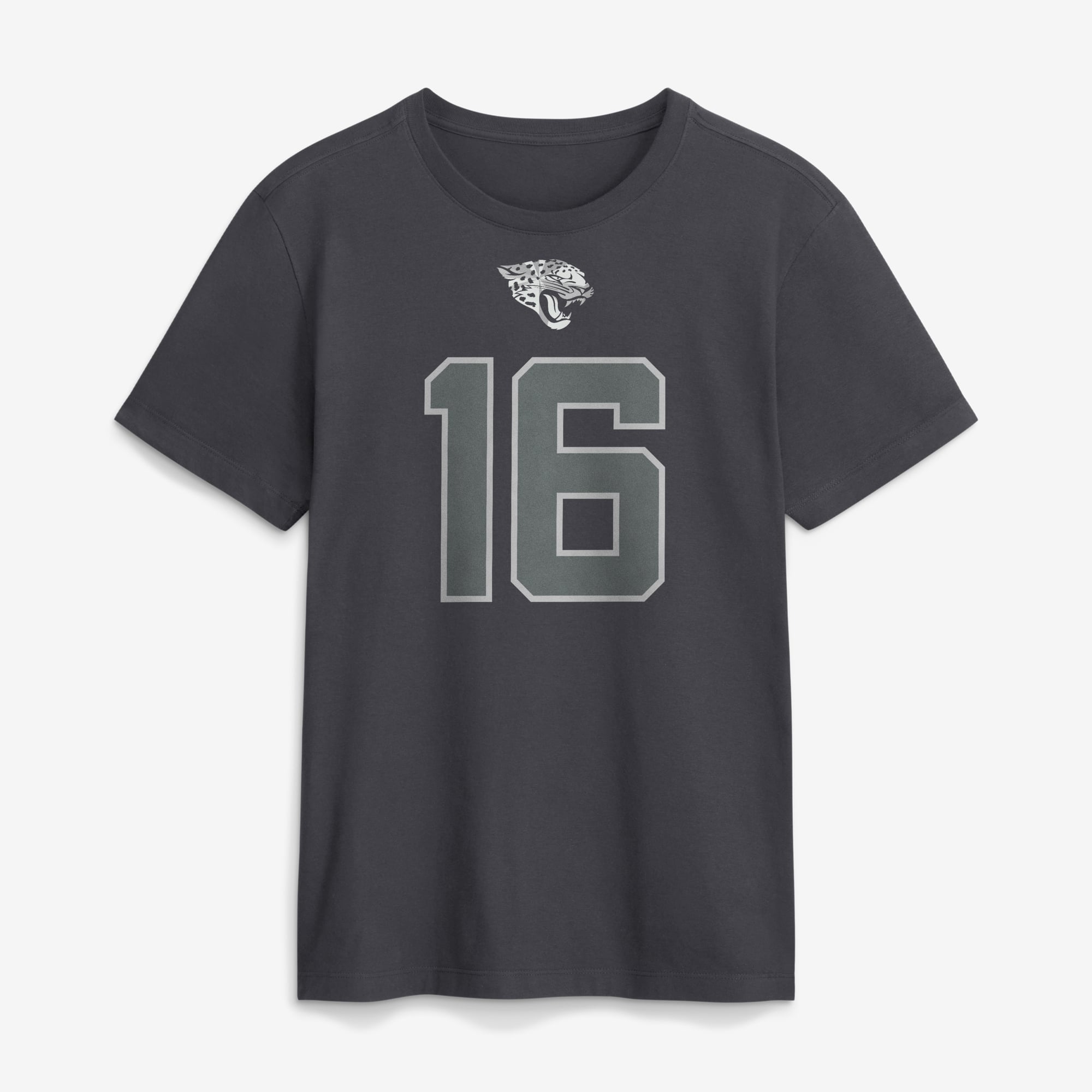 T-shirt Nike Trevor Lawrence anthracite Jacksonville Jaguars pour homme, avec nom et numéro