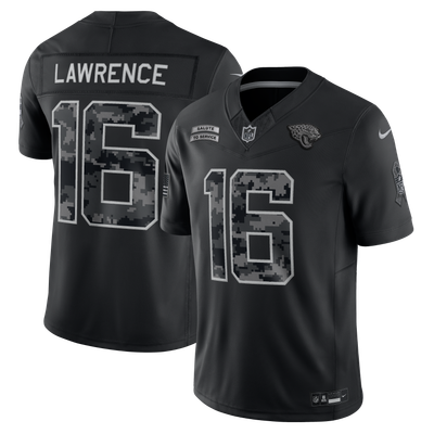 Trevor Lawrence Jacksonville Jaguars Nike 2026 Salute to Service Stitched Limited Jersey - Black