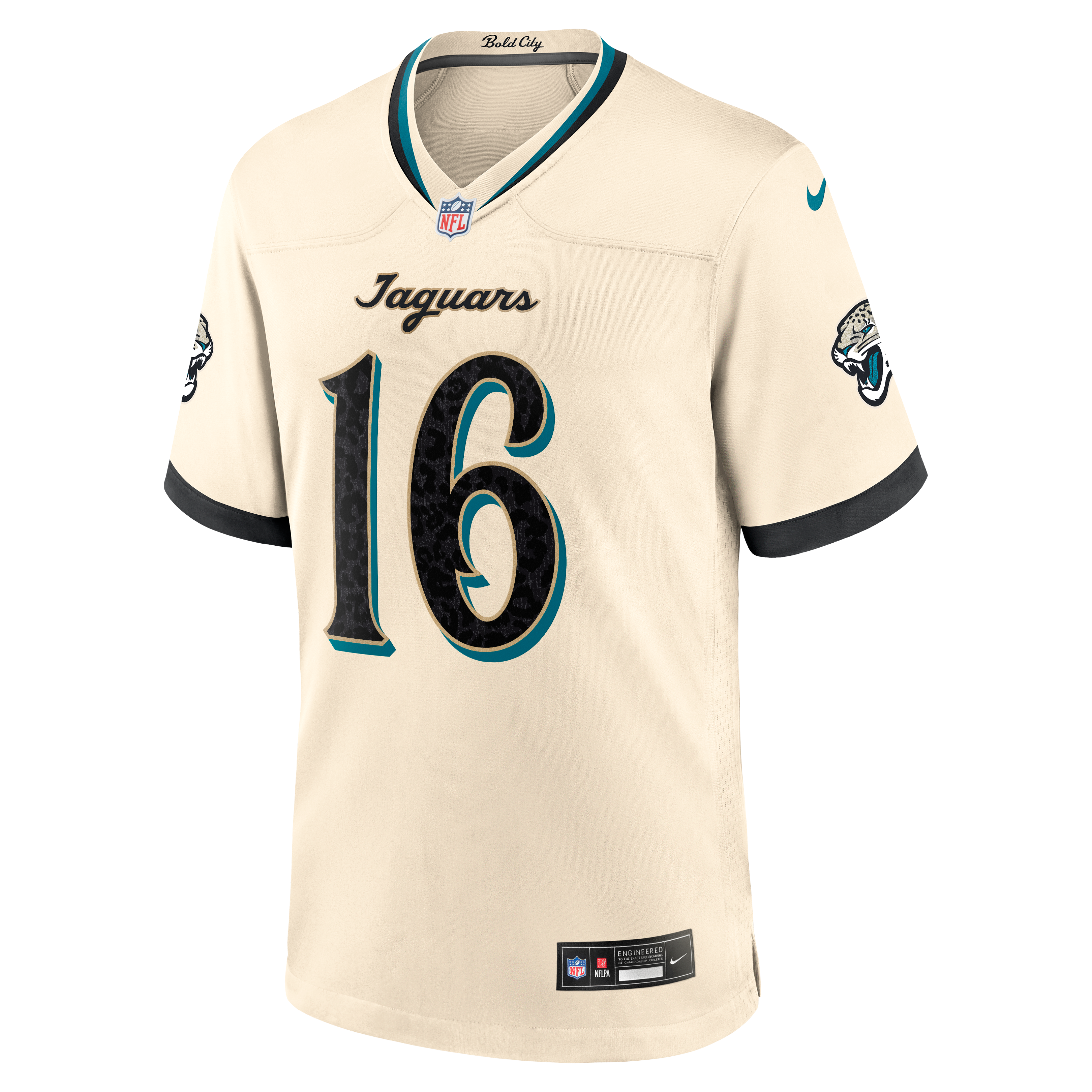 Men's Nike Trevor Lawrence Natural Jacksonville Jaguars 2026 Rivalries Collection Game Jersey
