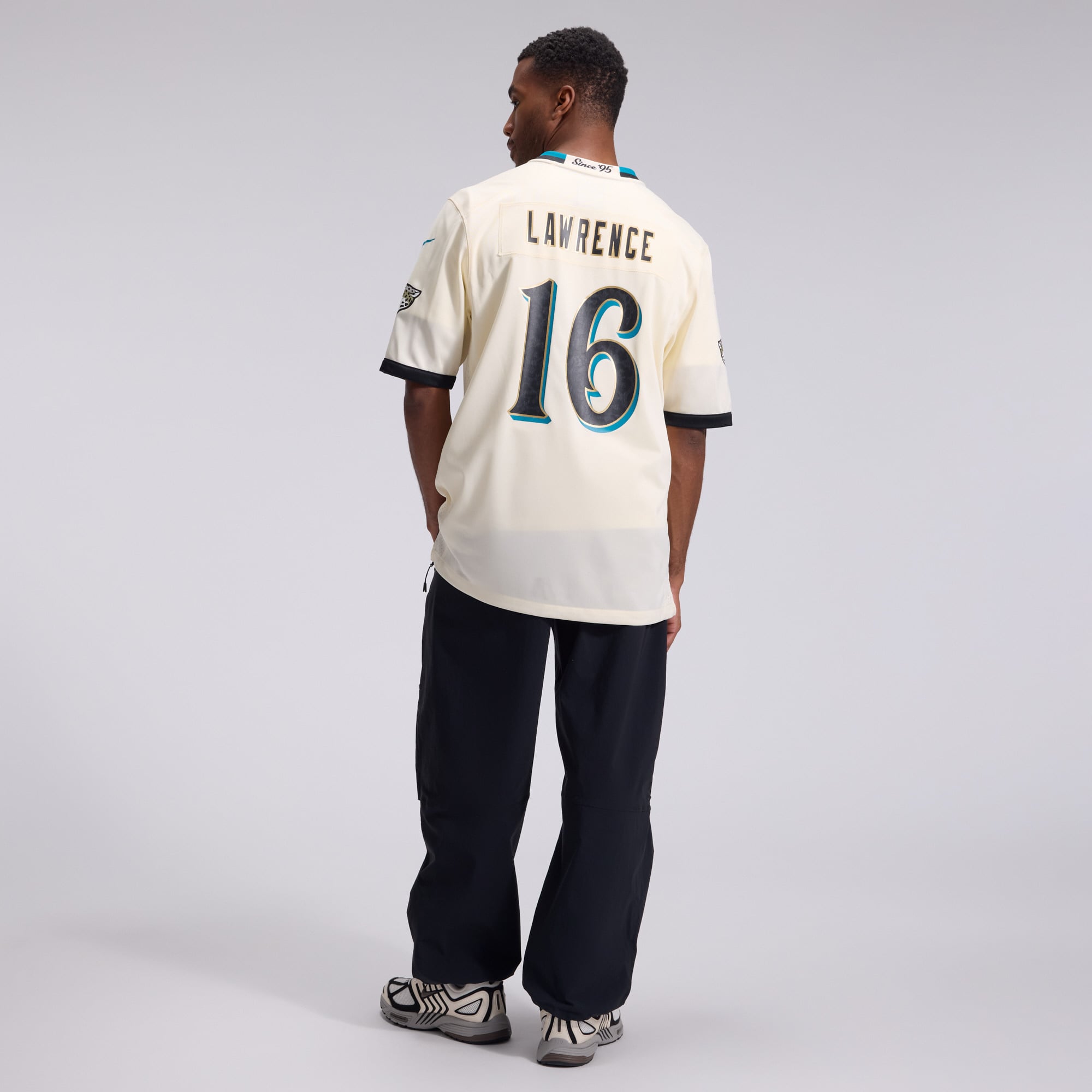 Men's Nike Trevor Lawrence Natural Jacksonville Jaguars 2026 Rivalries Collection Game Jersey