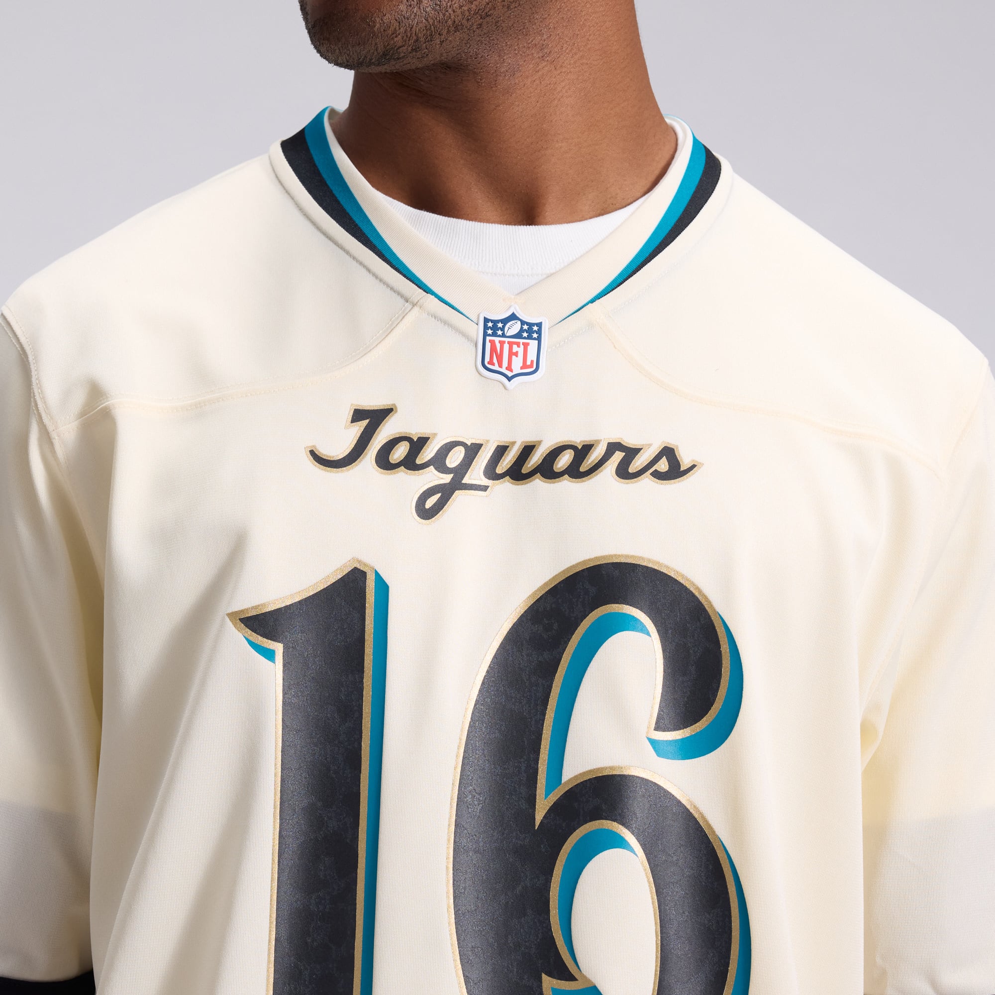 Men's Nike Trevor Lawrence Natural Jacksonville Jaguars 2026 Rivalries Collection Game Jersey