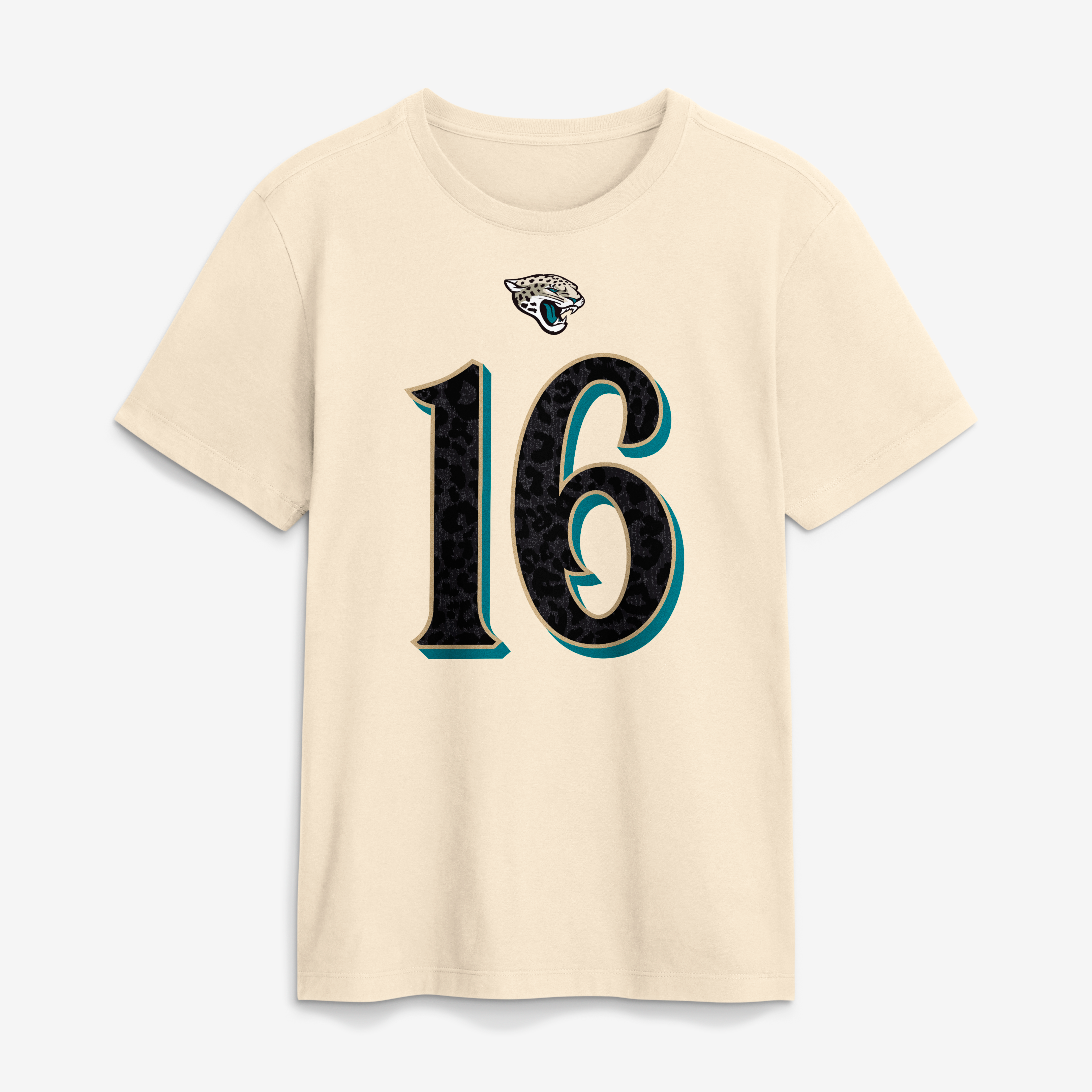 Men's Nike Trevor Lawrence Natural Jacksonville Jaguars 2026 Rivalries Collection Player Name & Number T-Shirt