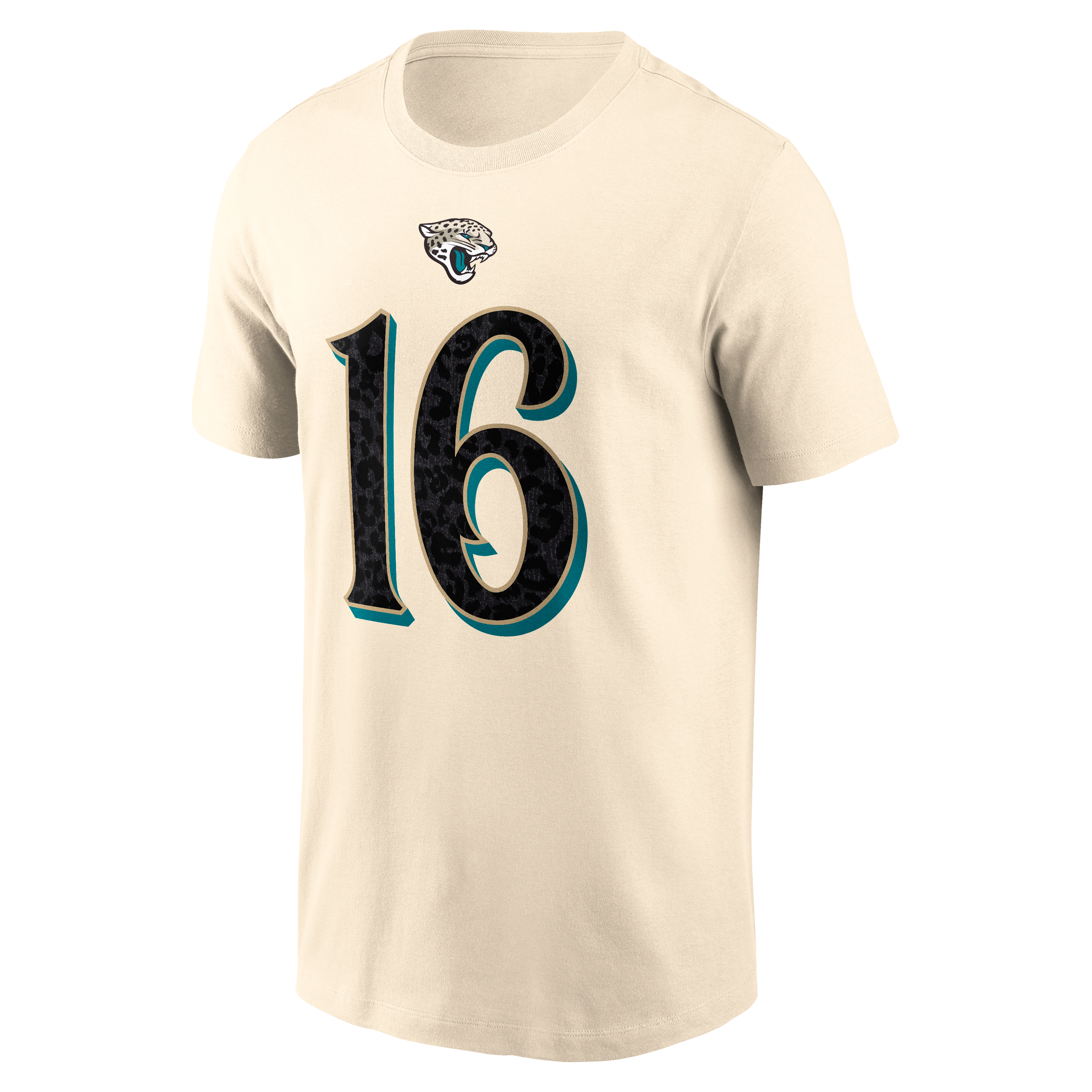 Men's Nike Trevor Lawrence Natural Jacksonville Jaguars 2026 Rivalries Collection Player Name & Number T-Shirt