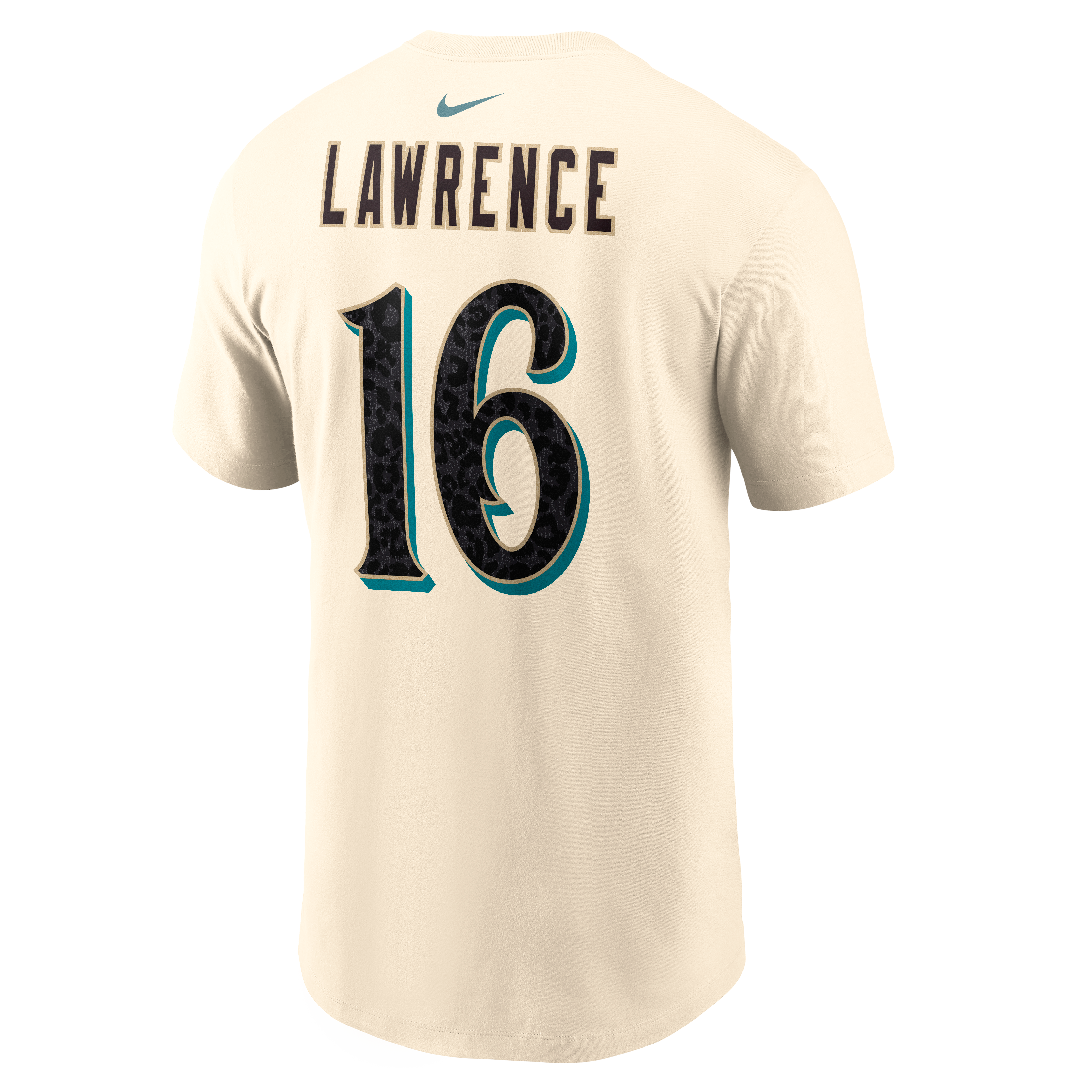 Men's Nike Trevor Lawrence Natural Jacksonville Jaguars 2026 Rivalries Collection Player Name & Number T-Shirt
