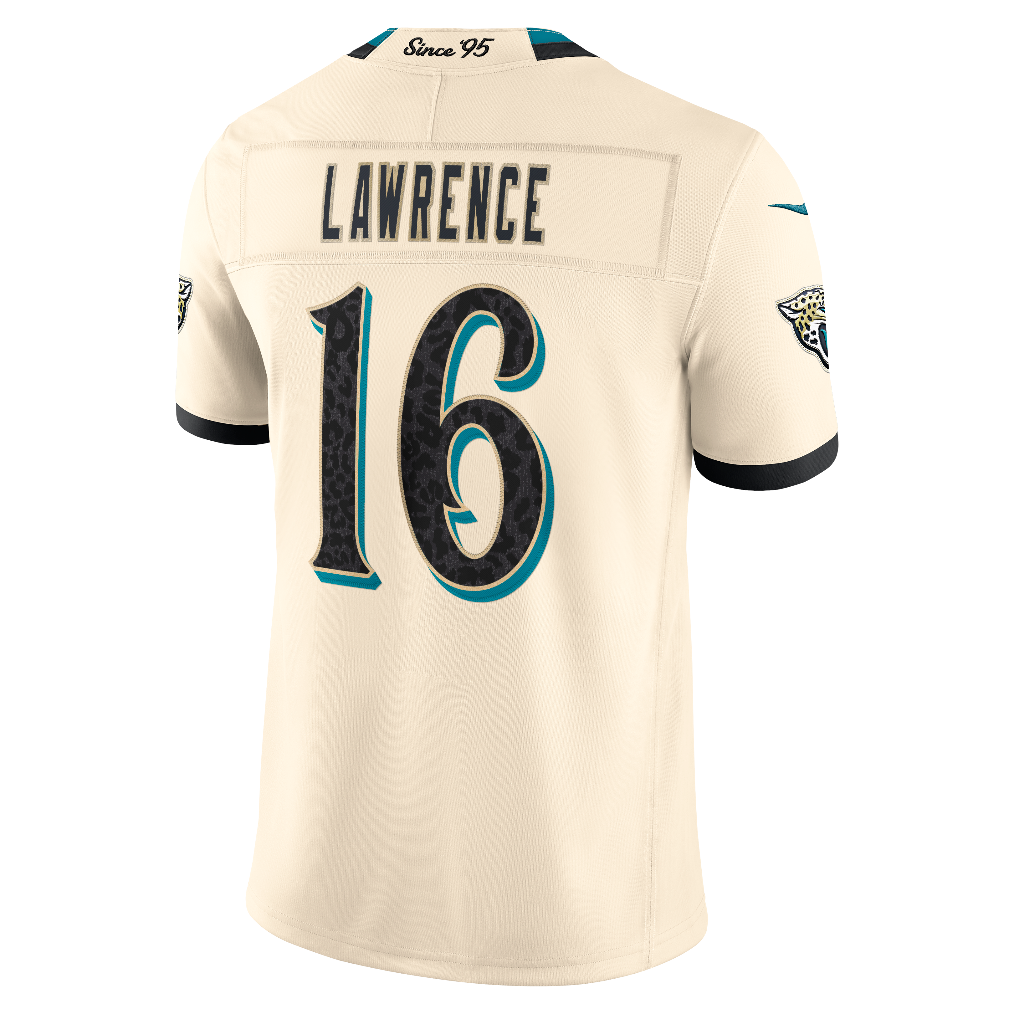 Men's Nike Trevor Lawrence Natural Jacksonville Jaguars 2026 Rivalries Collection Stitched Limited Jersey