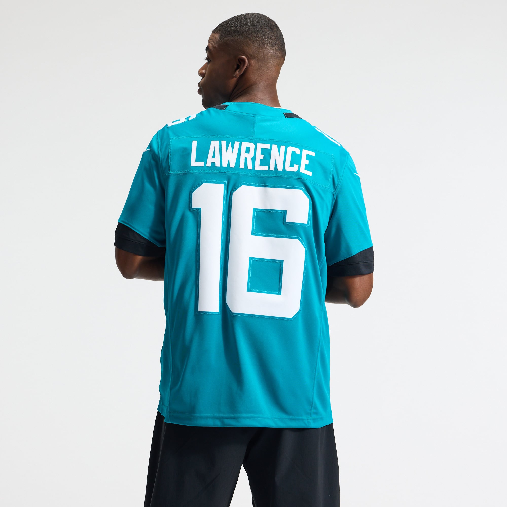 Men's Nike Trevor Lawrence Teal Jacksonville Jaguars Team Vapor F.U.S.E. Stitched Limited Jersey