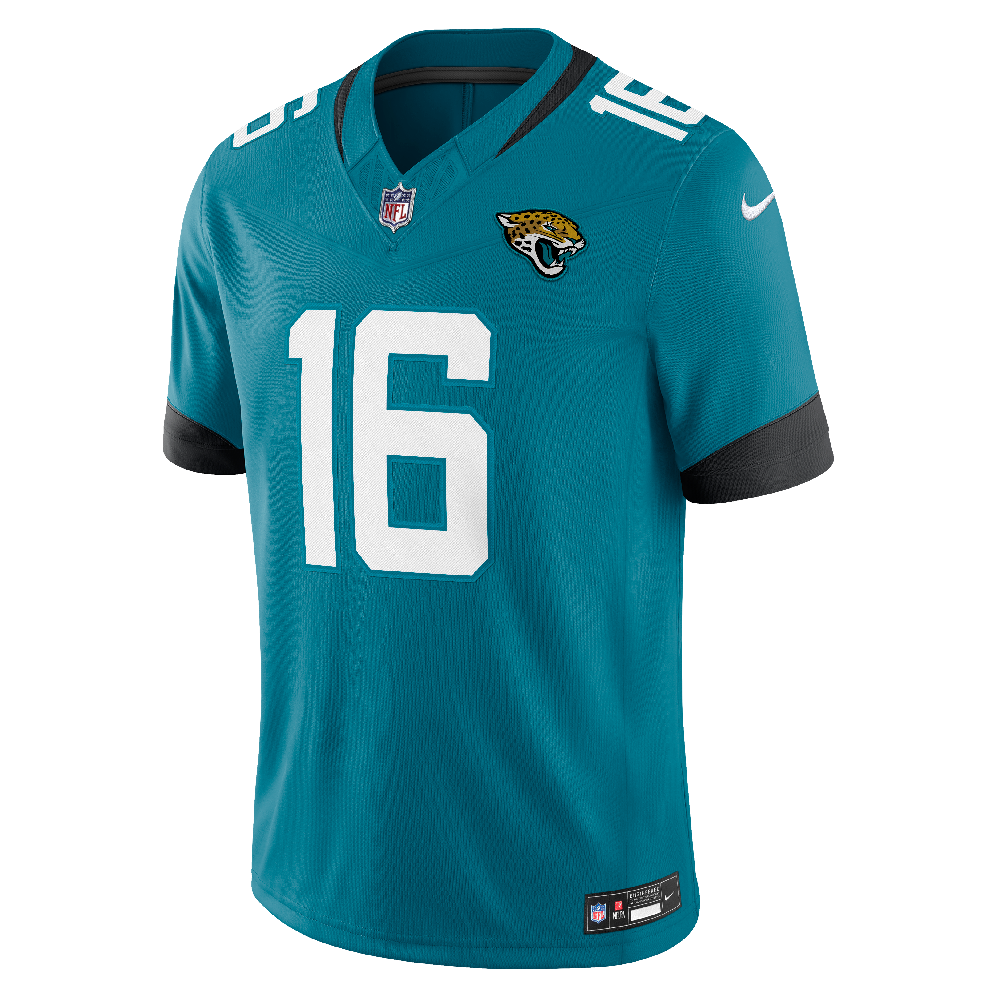 Men's Nike Trevor Lawrence Teal Jacksonville Jaguars Team Vapor F.U.S.E. Stitched Limited Jersey