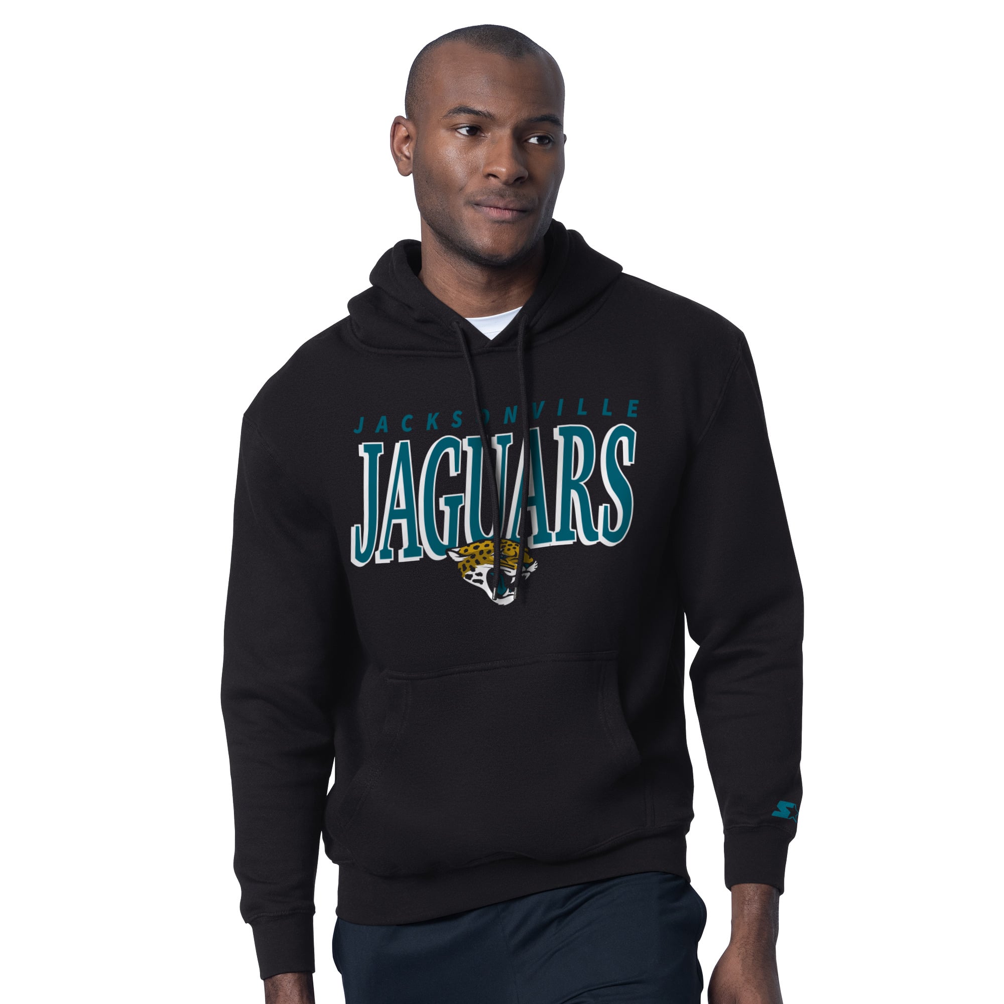 Ensemble t-shirt et sweat à capuche Starter noir pour homme avec logo des Jaguars de Jacksonville