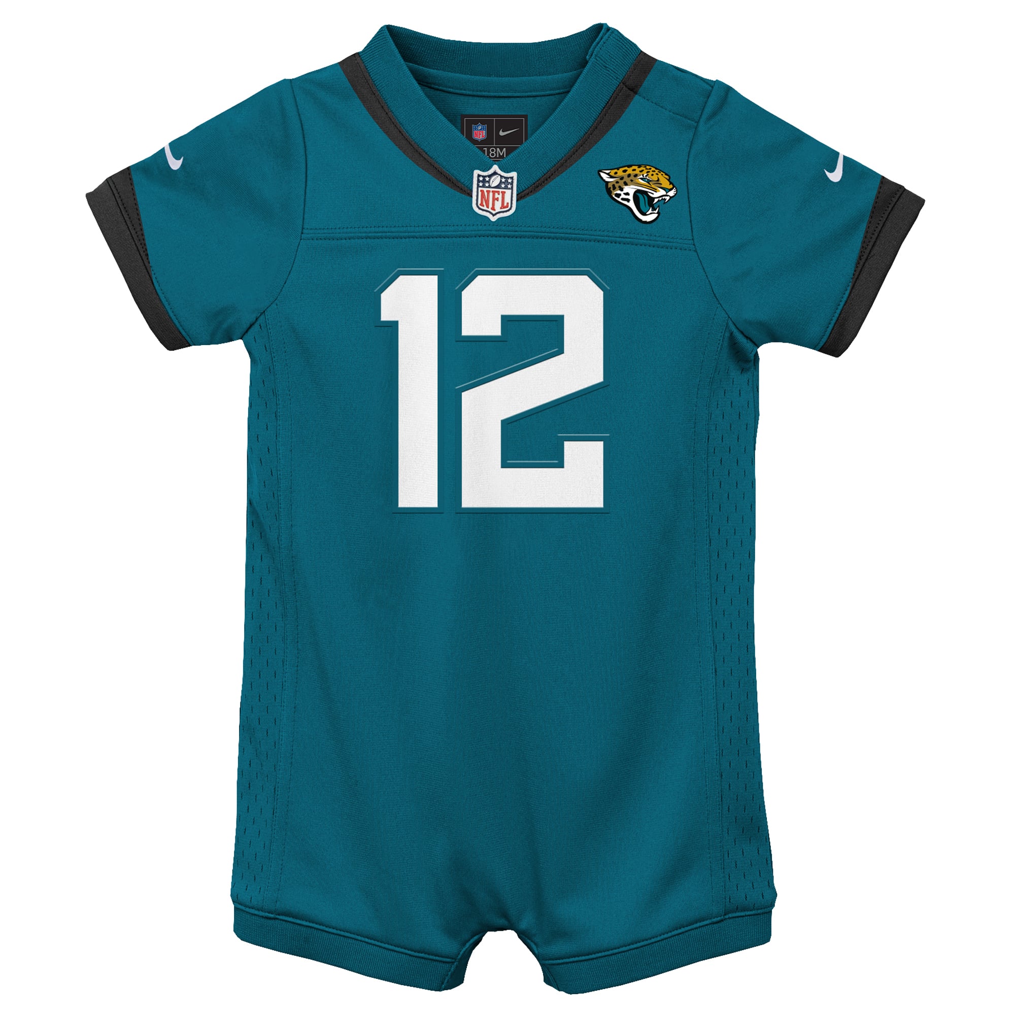 Newborn Nike Travis Hunter Teal Jacksonville Jaguars Romper Game Jersey