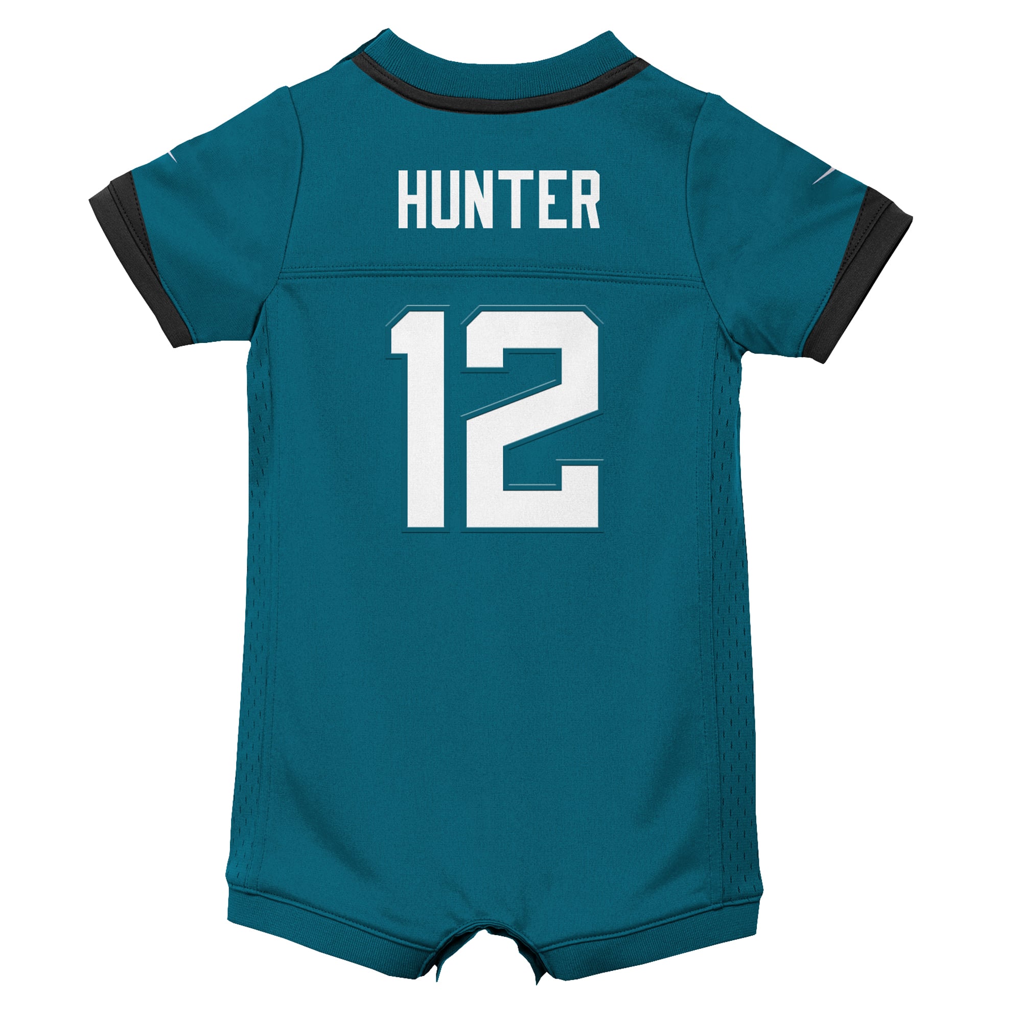 Newborn Nike Travis Hunter Teal Jacksonville Jaguars Romper Game Jersey
