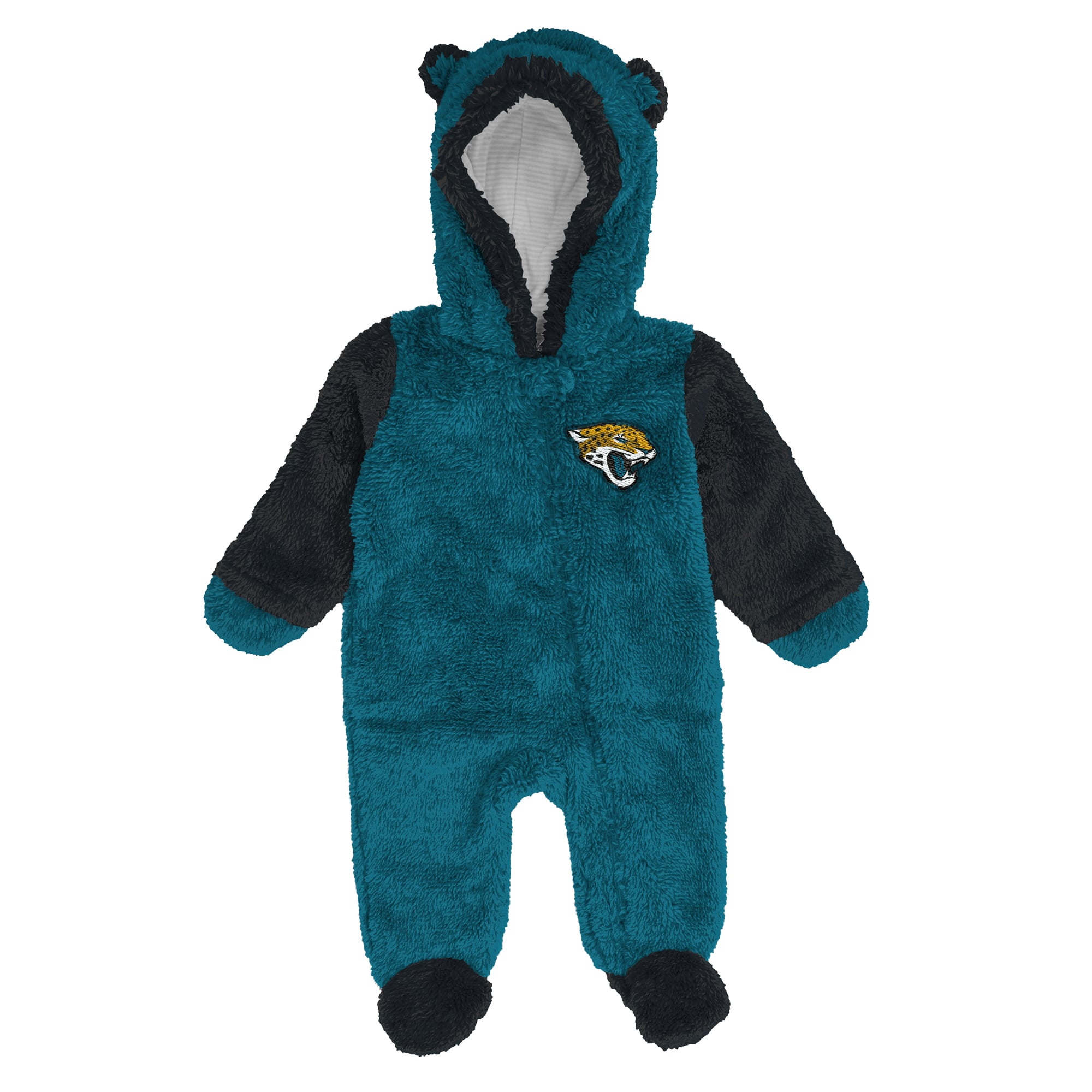 Grenouillère en polaire à fermeture éclair intégrale Outerstuff bleu sarcelle Jacksonville Jaguars pour nouveau-né