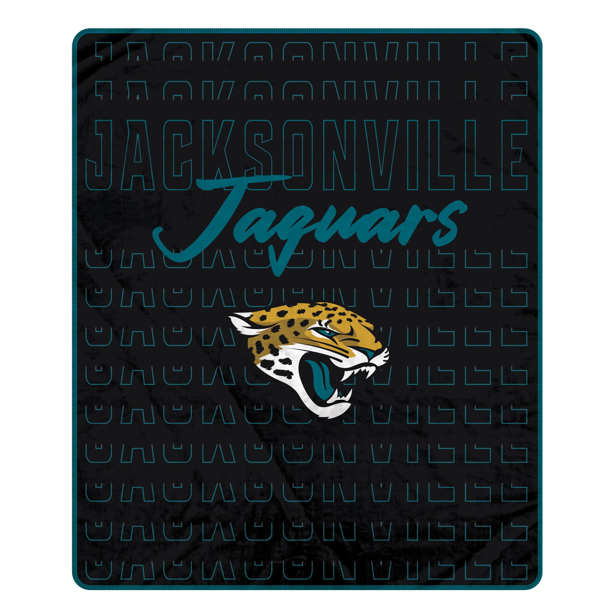 Pegasus Jacksonville Jaguars Echo Script Fade 50" x 60" Ultra Soft Throw Blanket