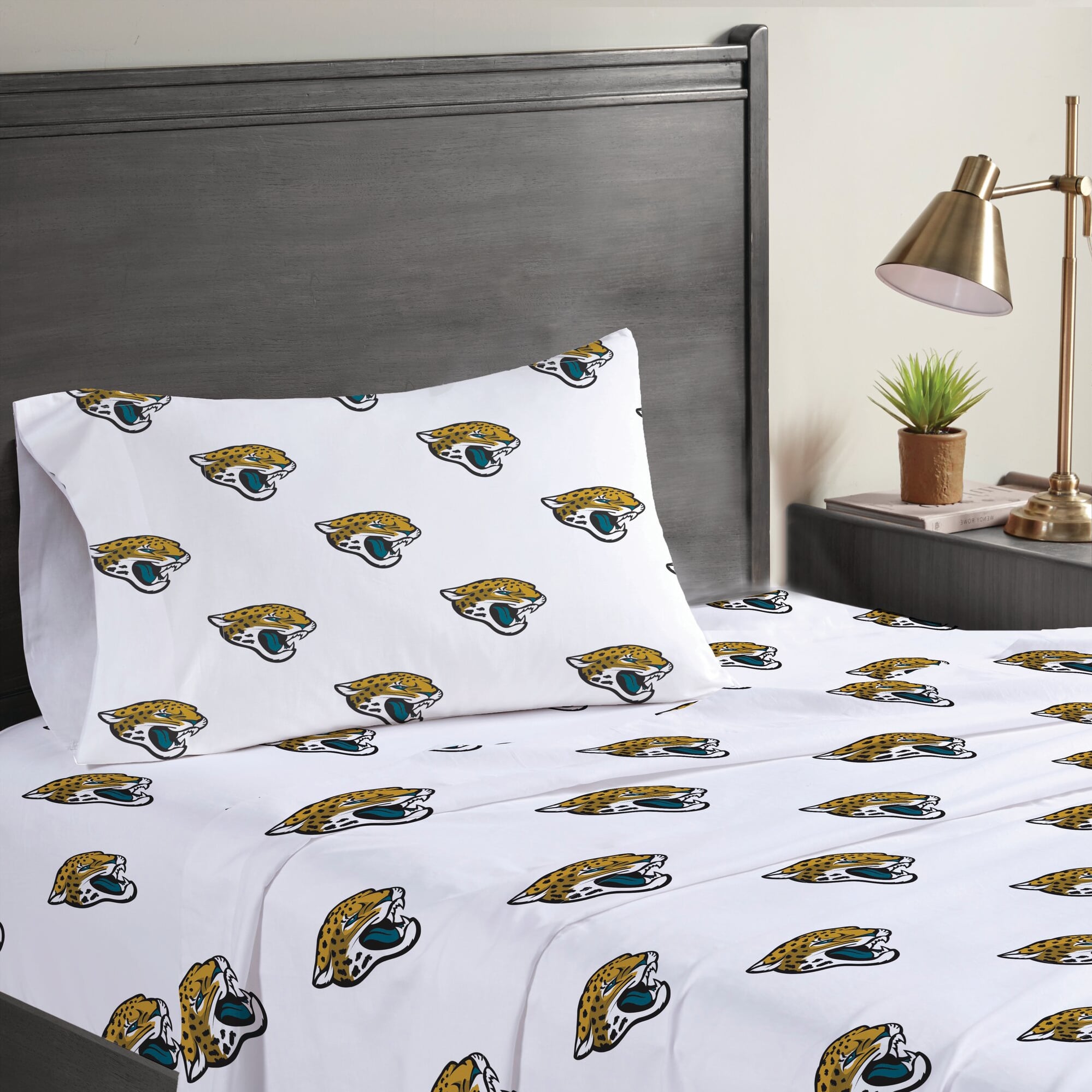 Pegasus Jacksonville Jaguars Three-Piece Twin Sheet Set