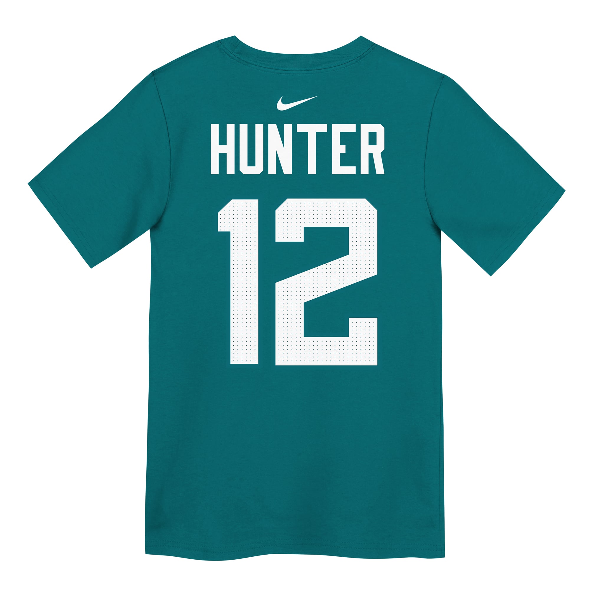 Preschool Nike Travis Hunter Teal Jacksonville Jaguars Player Name & Number T-Shirt