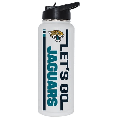 Jacksonville Jaguars The Memory Company Let's Go 34oz. Stainless Steel Quencher Bottle