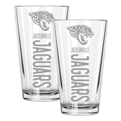 Jacksonville Jaguars The Memory Company Two-Piece 16oz. Pinnacle Pint Glass Set