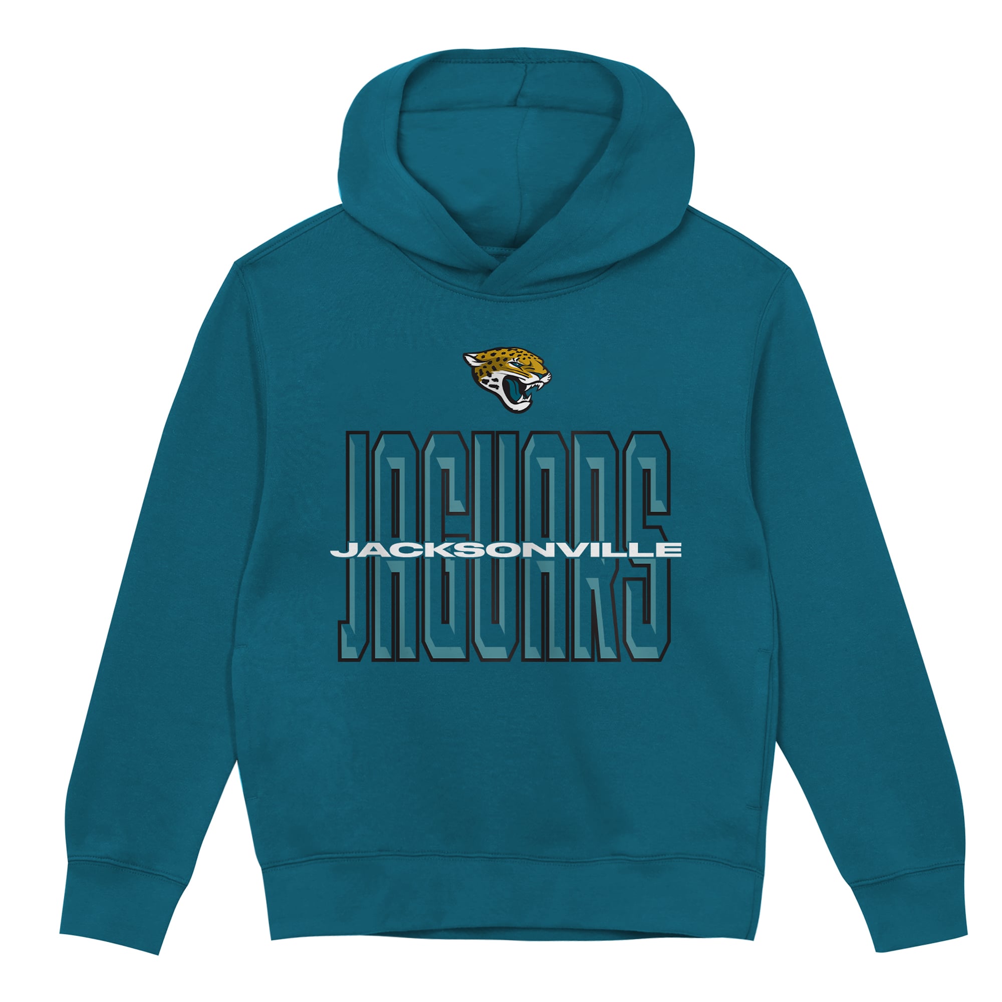 Sweat à capuche polaire Outerstuff bleu sarcelle Jacksonville Jaguars pour tout-petit