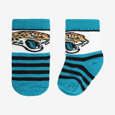  Jacksonville Jaguars Starter Toddler Rugby Block Socks - Teal
