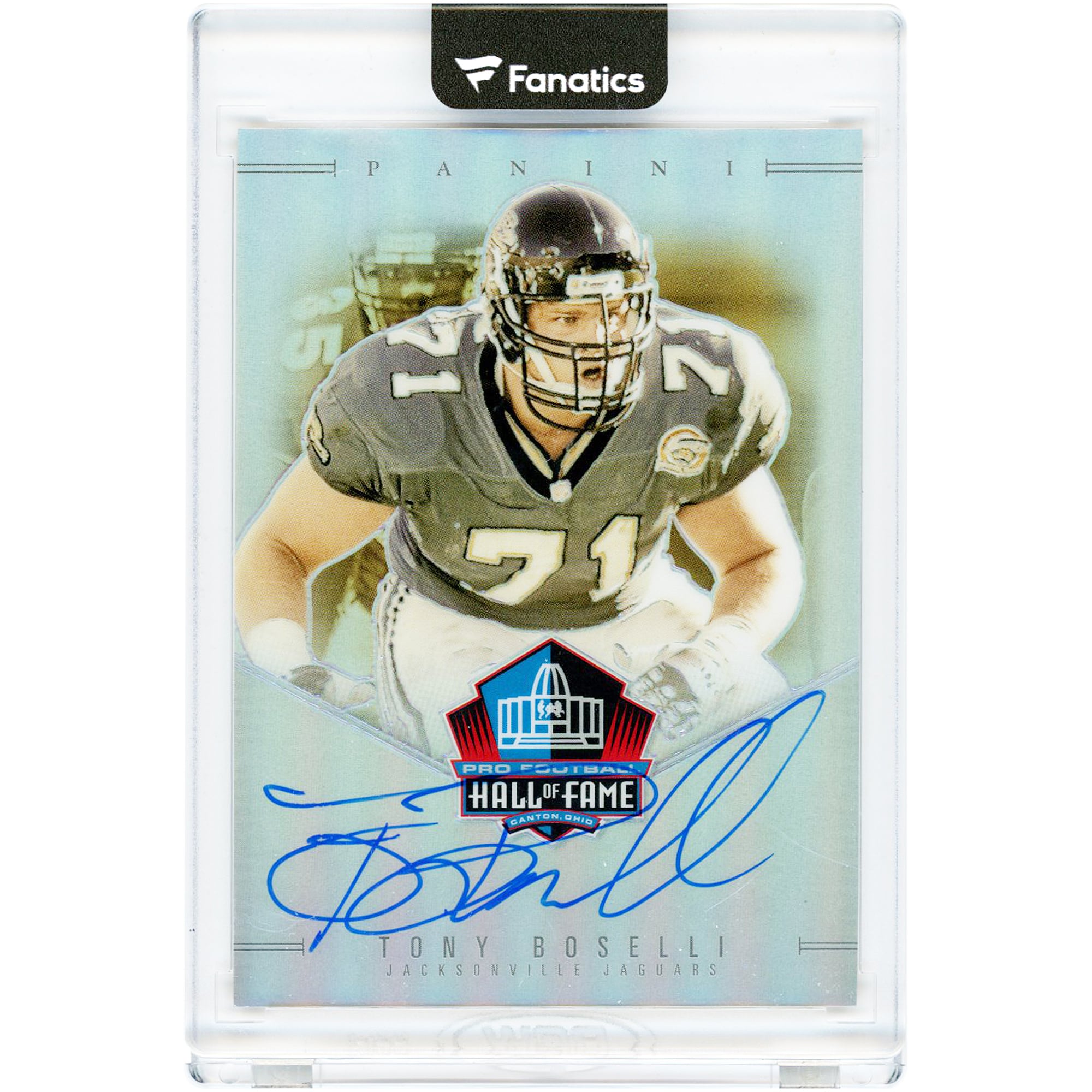 Carte autographiée de Tony Boselli, joueur des Jaguars de Jacksonville, collection Panini Hall of Fame 2024 #HOF-TBO #47/50
