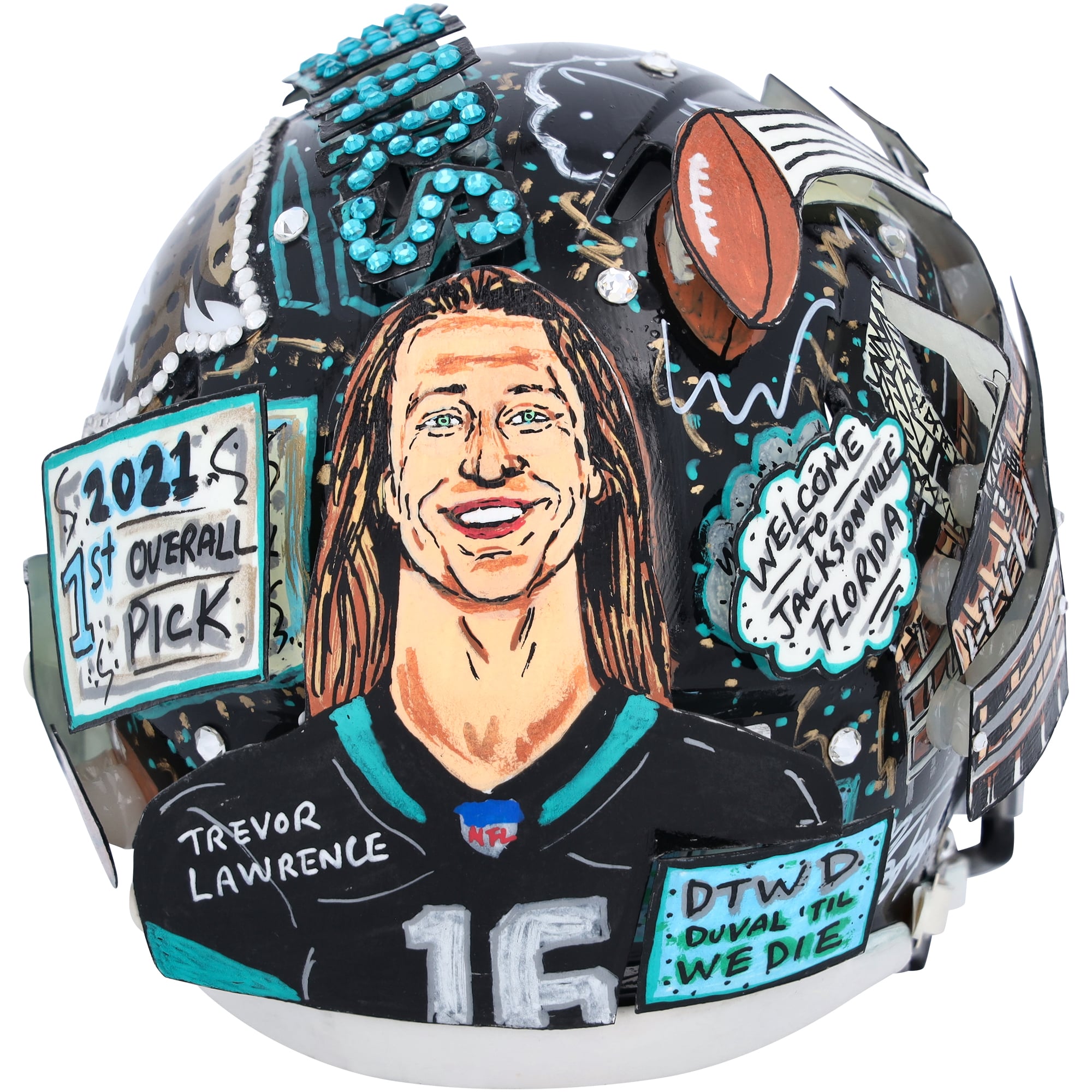 Trevor Lawrence Jacksonville Jaguars Autographed Mini Helmet