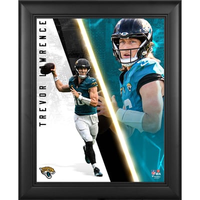 Trevor Lawrence Jacksonville Jaguars Fanatics Authentic Framed 13" x 16" Radiance Collage