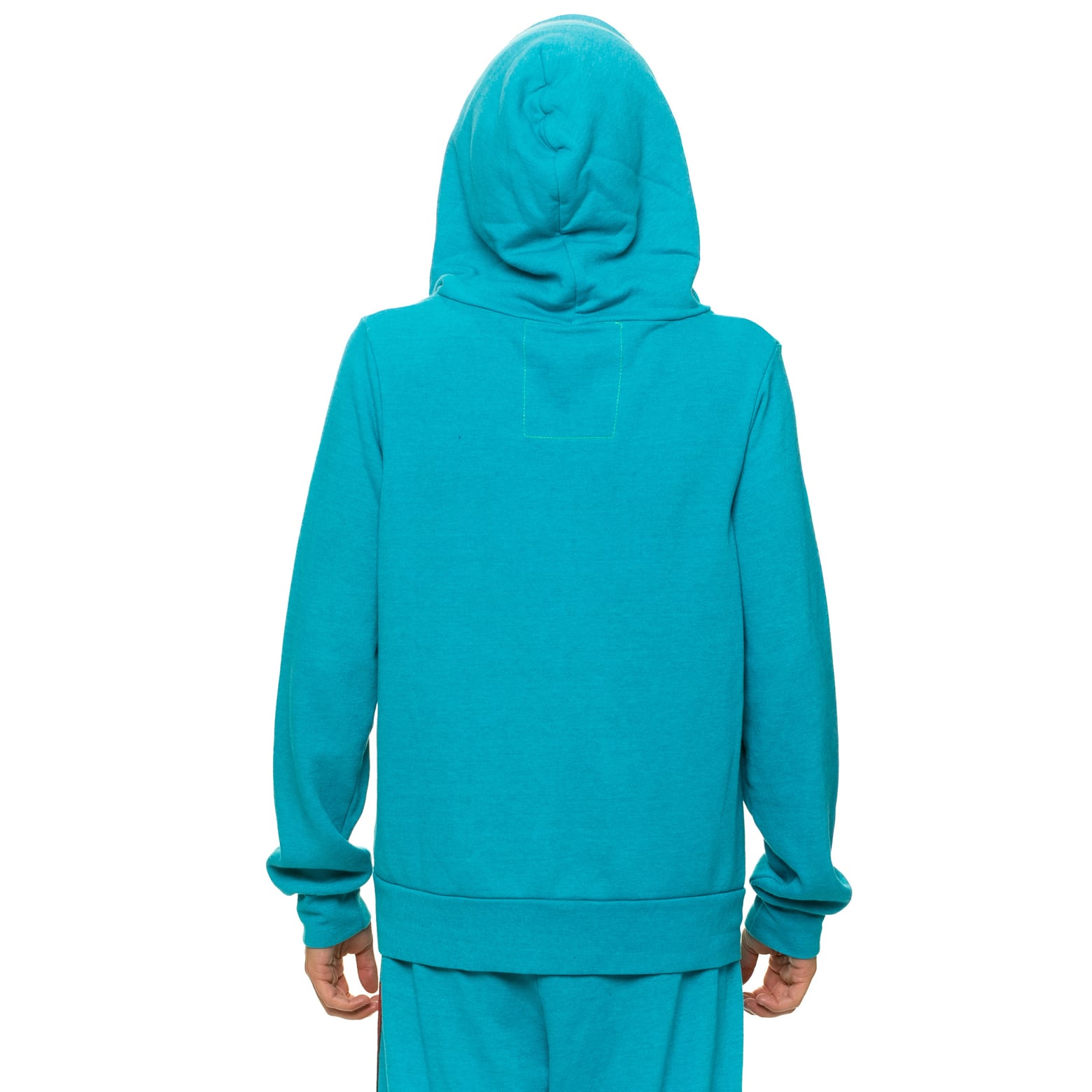 Sweat à capuche unisexe Aviator Nation bleu sarcelle Jacksonville Jaguars en mélange de trois matières, fermeture éclair intégrale